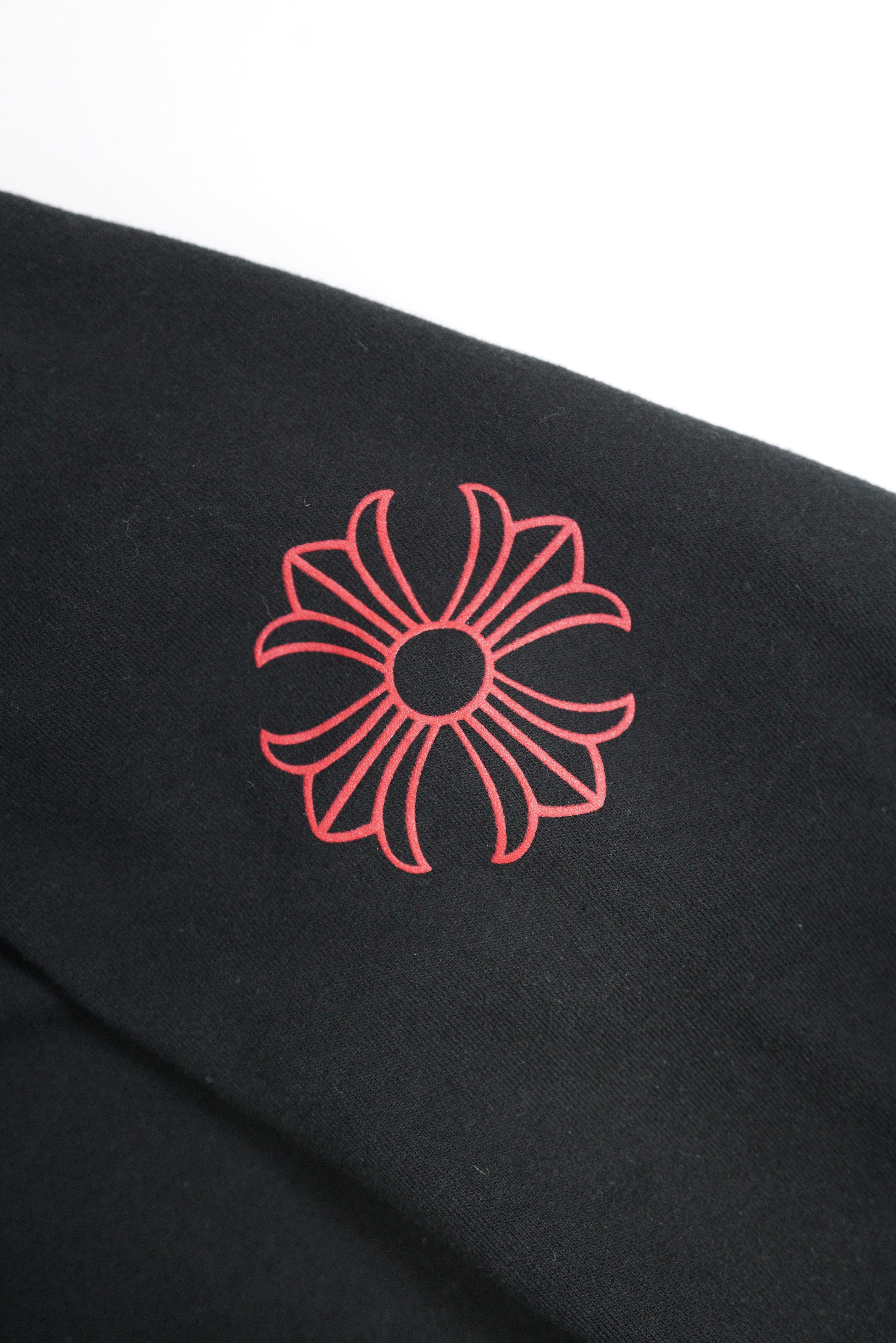 Chrome Hearts Chrome Hearts Vintage Black USA Red Prints Zip Hoodie Size US L / EU 52-54 / 3 - 9 Thumbnail