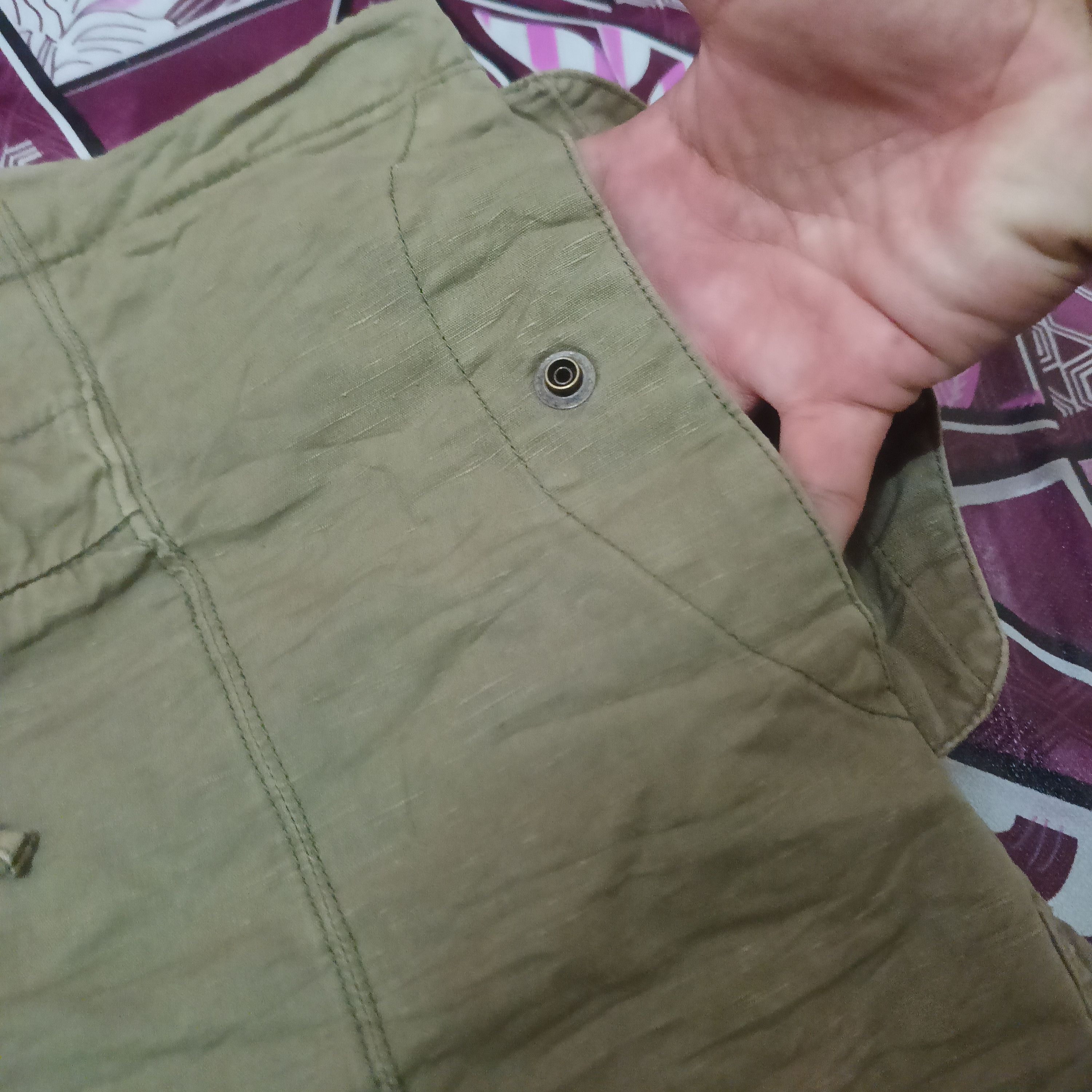 Japanese Brand rare💥 Japan private brand AG by designer's bomb cargo pants Size US 37 - 8 Thumbnail