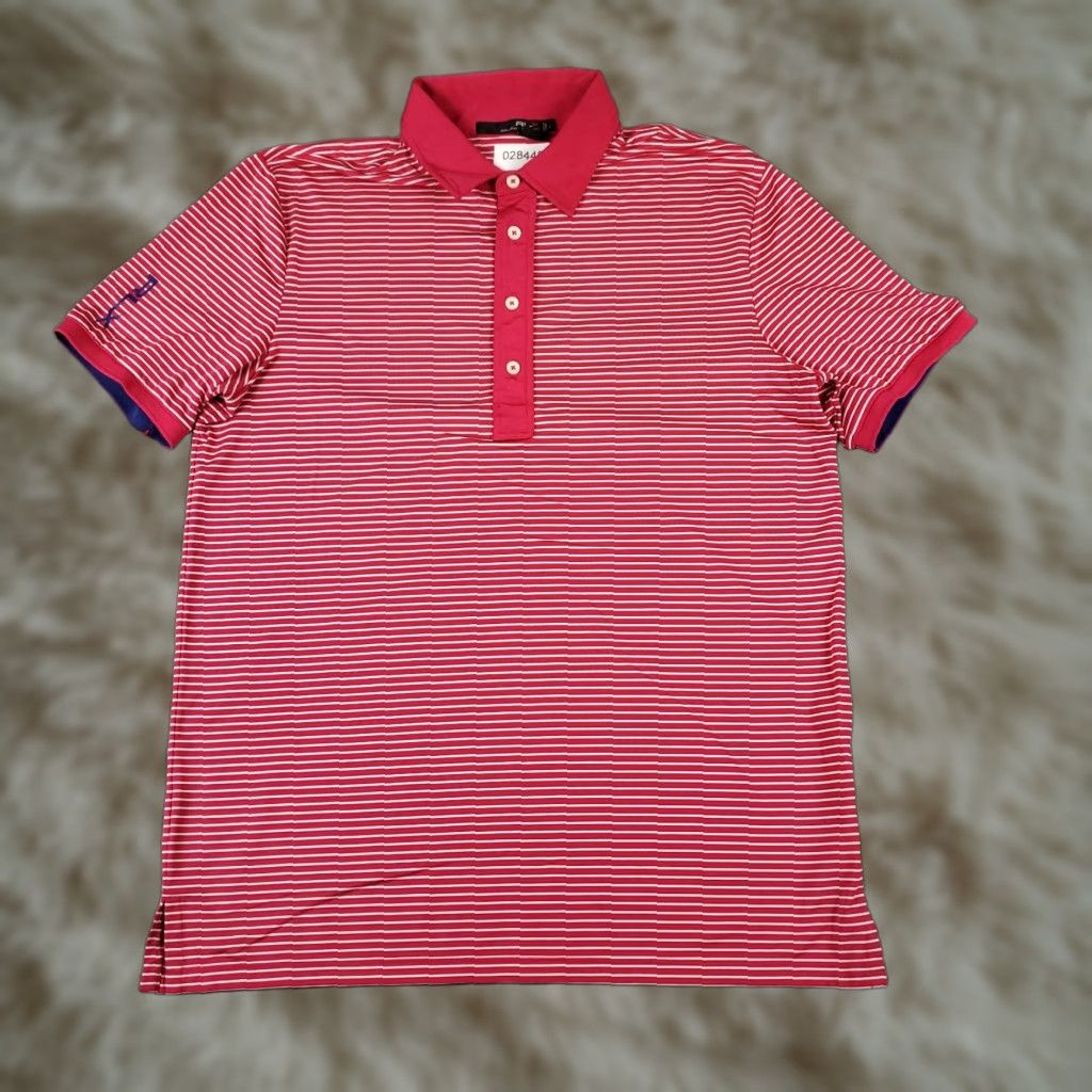 RLX Ralph Lauren RLX Ralph Lauren Polo Shirt Mens Large Red Striped Short Sleeve Polo Shirt Mens Large Red Striped Short Sleeve Size US L / EU 52-54 / 3 - 1 Thumbnail