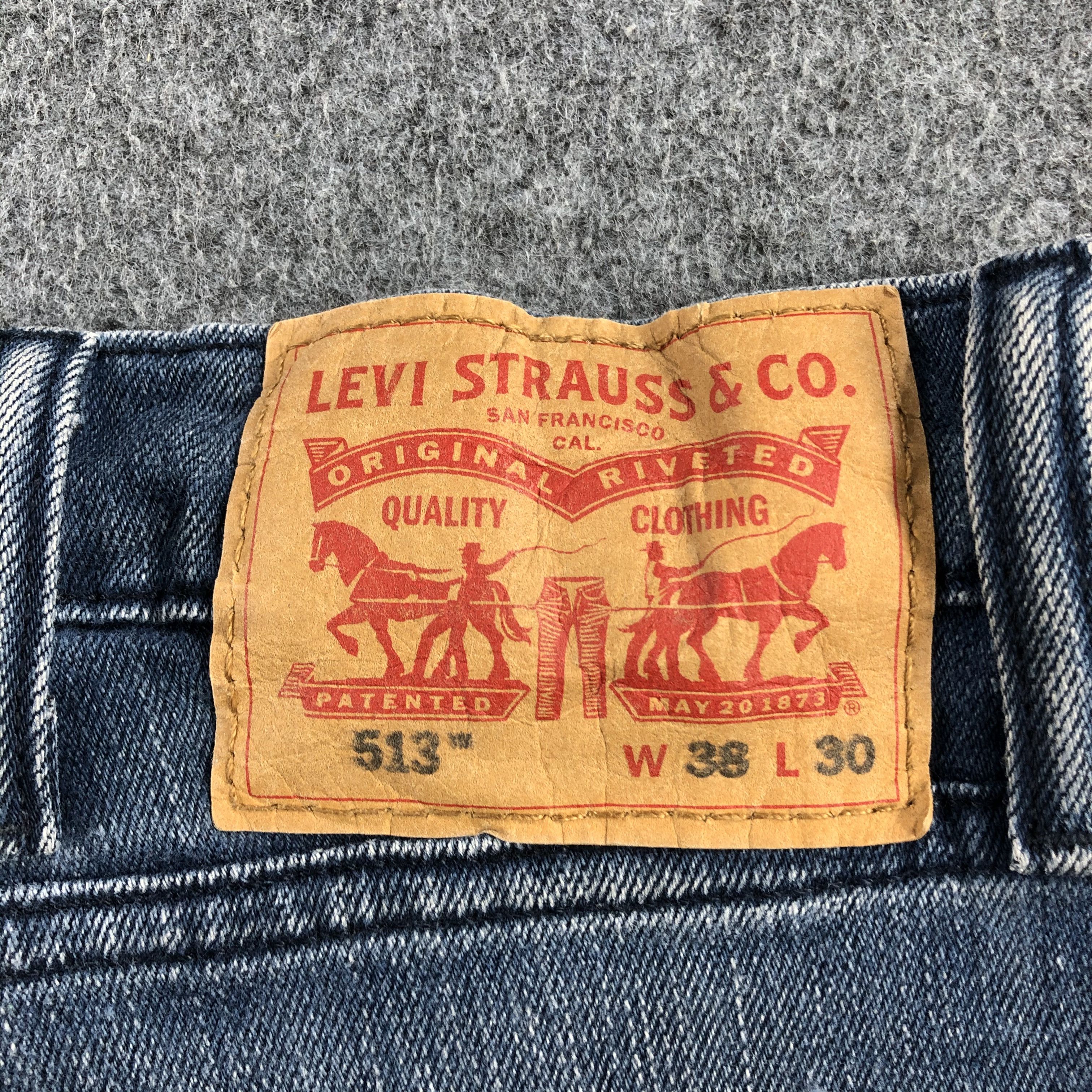 Levi's Vintage Blue Wash Levis 513 Jeans-J2081 Size US 38 / EU 54 - 5 Thumbnail