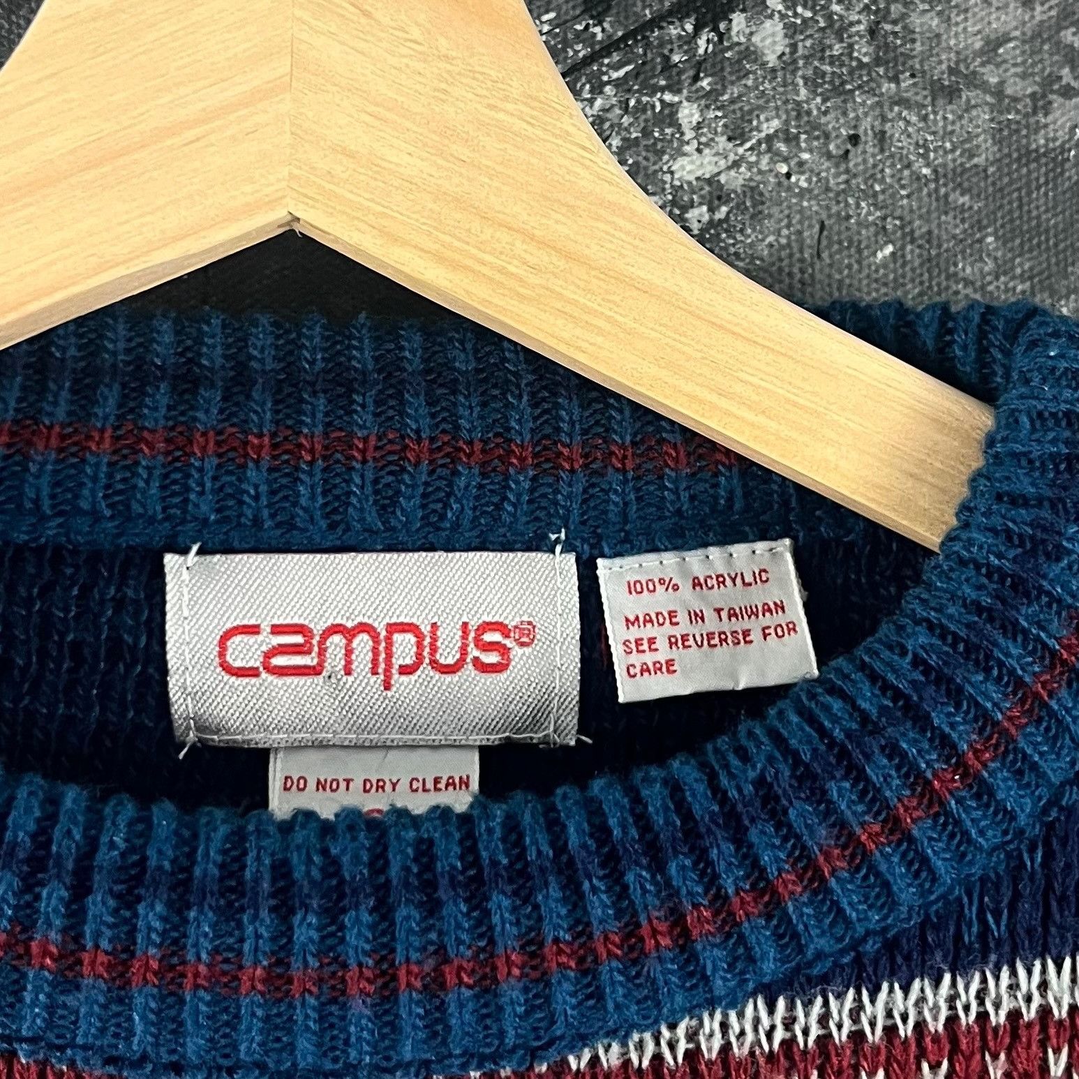Vintage Vintage 90’s Campus geometric sweater Size US S / EU 44-46 / 1 - 4 Thumbnail