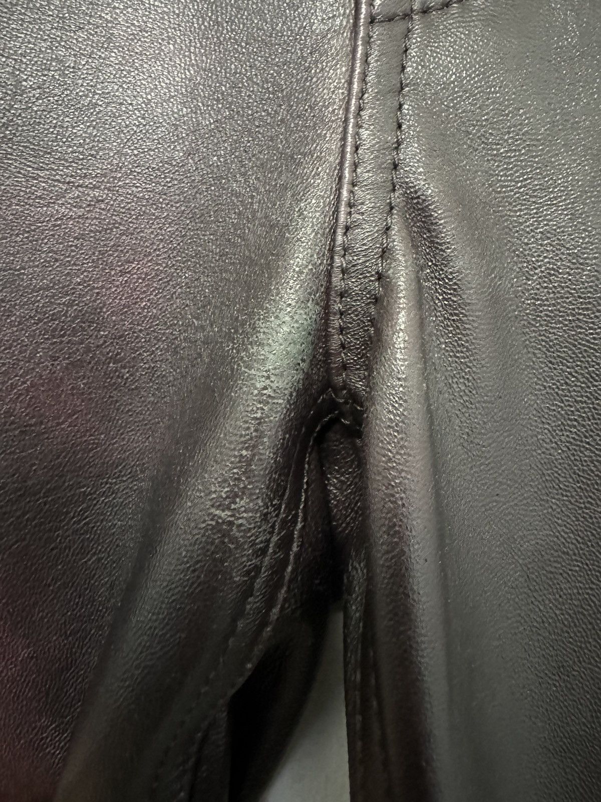 Balenciaga Balenciaga Silk Lined Leather Pants Size US 31 - 4 Thumbnail