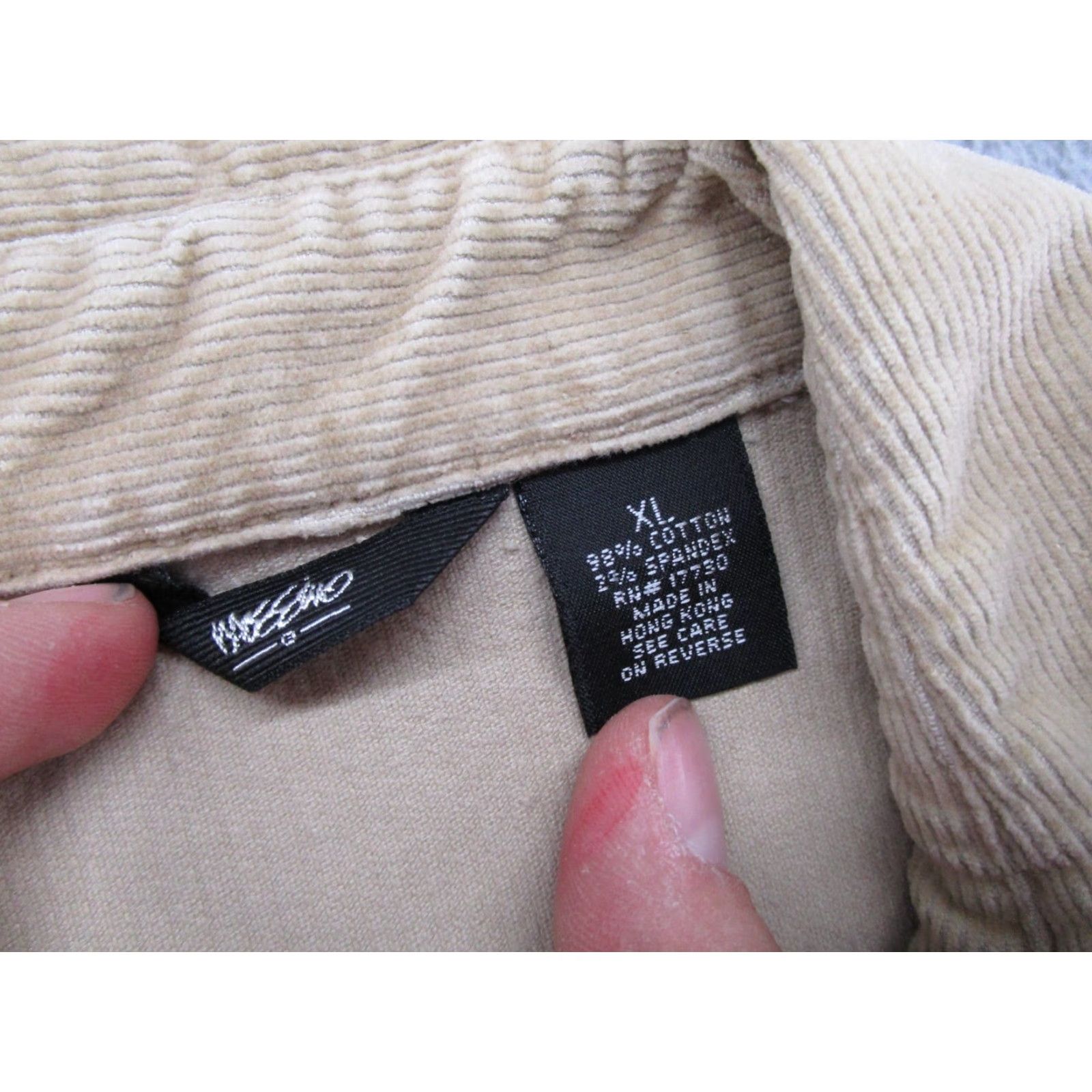 Mossimo Mossimo Corduroy Jacket Women's Beige Military Pockets Collared Size XL VTG Y2K Size XL / US 12-14 / IT 48-50 - 2 Thumbnail