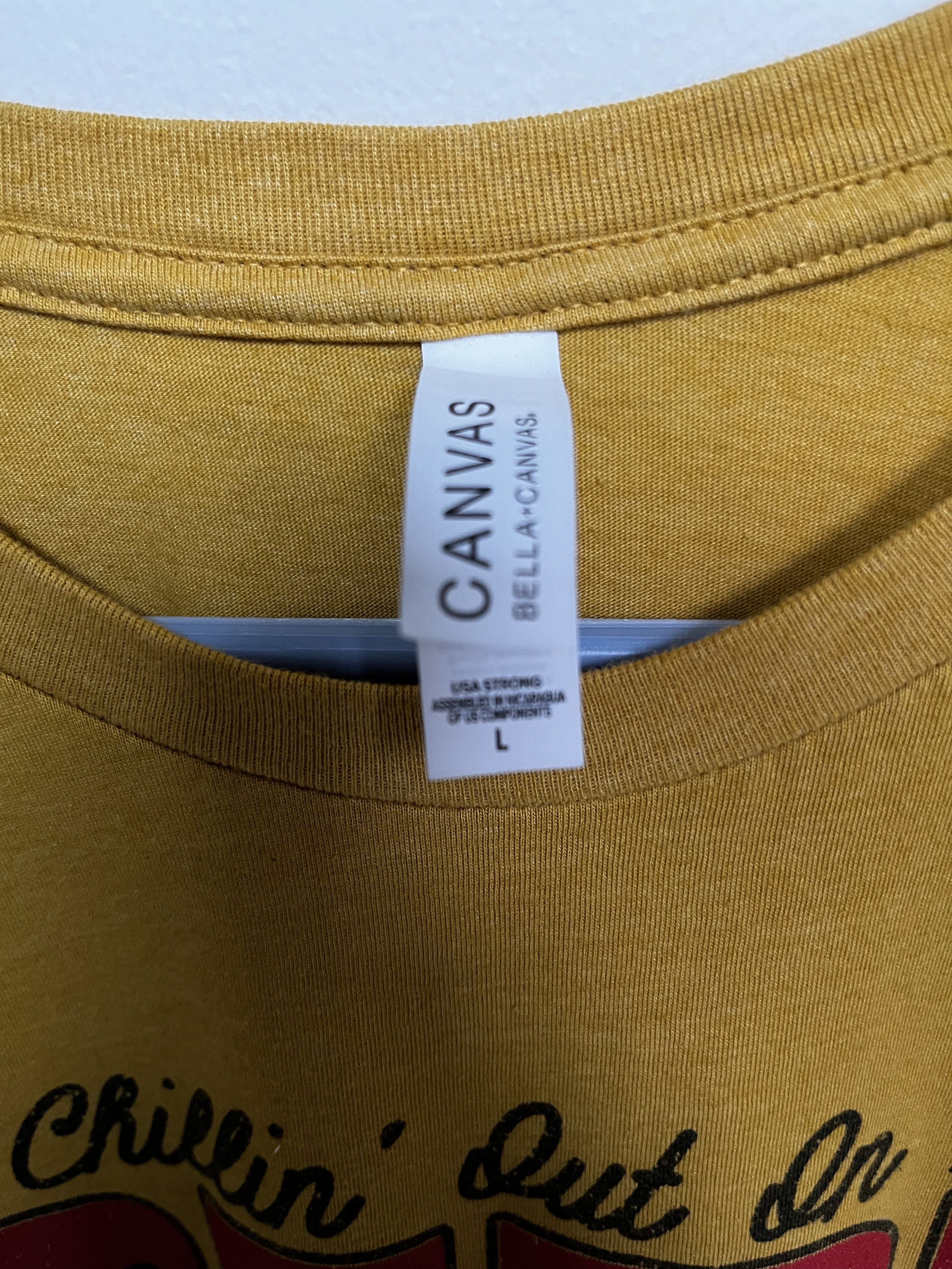 Canvas Jason Aldean "Chillin' Out on a Dirt Road" Mustard Yellow Size US L / EU 52-54 / 3 - 4 Thumbnail