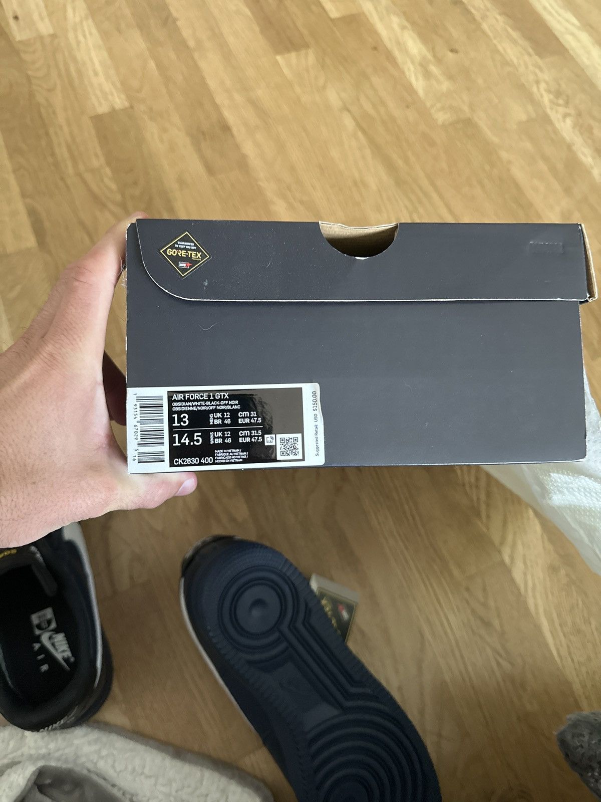 Nike Nike Air Force 1 GORE-TEX Obsidian – DS Size 13 Size US 13 / EU 46 - 6 Thumbnail