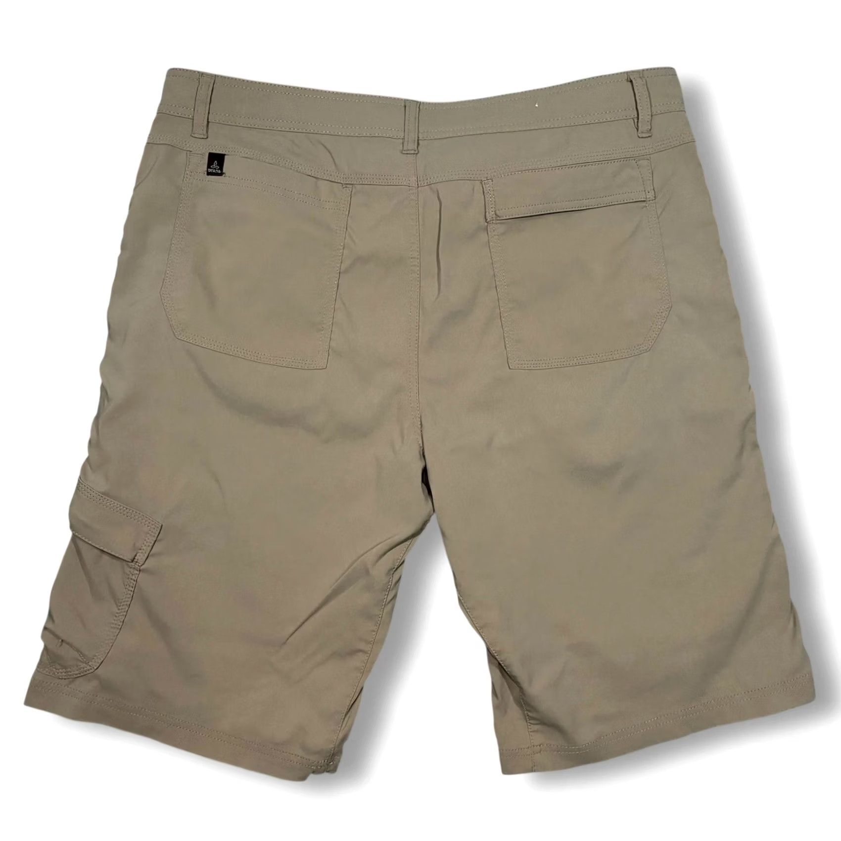 Prana prAna Shorts Mens XL Beige Zion Khaki Cargo Built Belt Outdoor Adventure Men Size US 36 / EU 52 - 2 Thumbnail