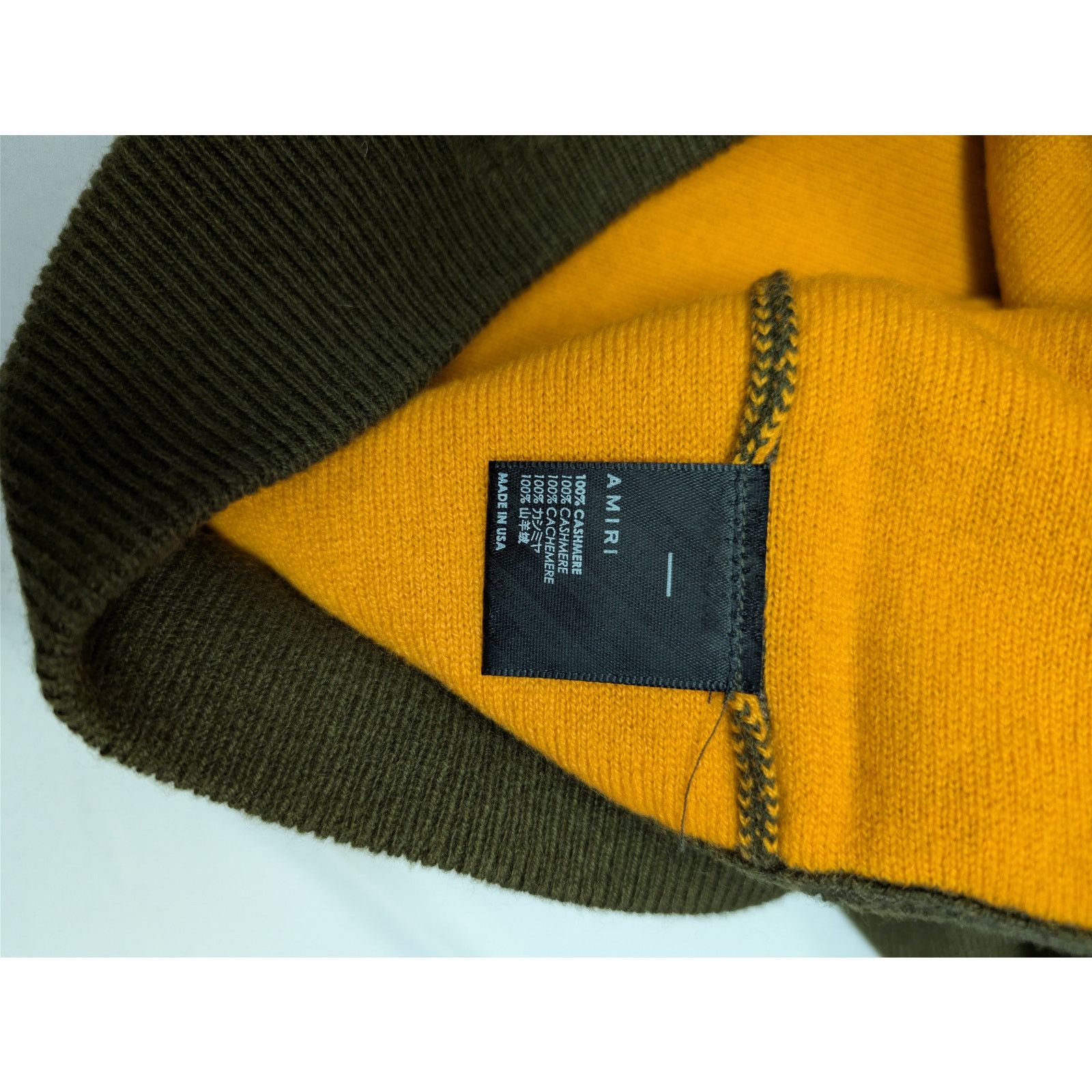 Amiri o1rshd1 Cut away Logo Crewneck Sweatshirt Military/Nastrium Size US M / EU 48-50 / 2 - 15 Thumbnail