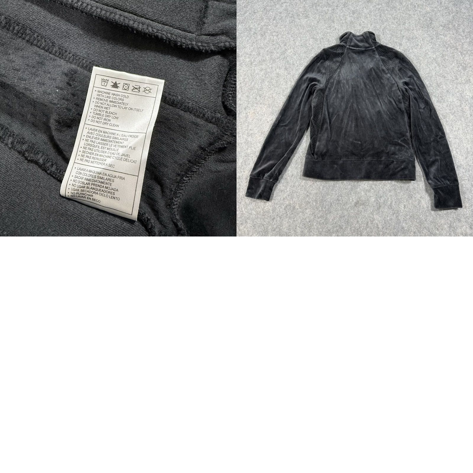 Nike Nike Sportswear Track Jacket Women's Small Gray Velour Velvet Full Zip Jacket Velour Velveteen 90s Athleisure Classic College Womens Size S / US 4 / IT 40 - 11 Thumbnail