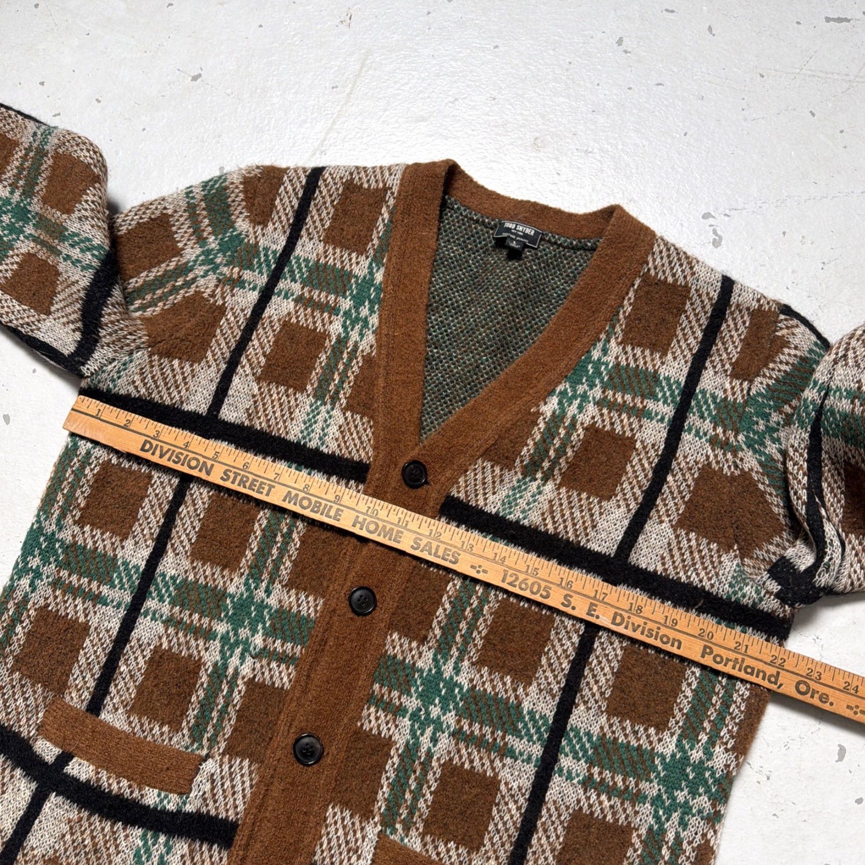 Todd Snyder Todd Snyder Wool Alpaca Blend Pattern Cardigan Preppy Sweater Large Size US L / EU 52-54 / 3 - 2 Thumbnail