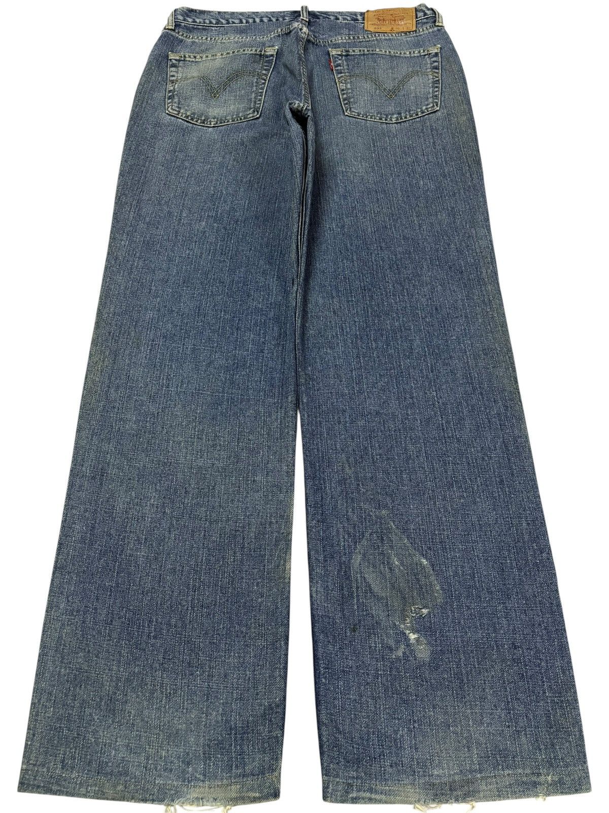 Levi's Vtg 90s Levis 533 Distressed Jeans Size US 34 / EU 50 - 2 Thumbnail
