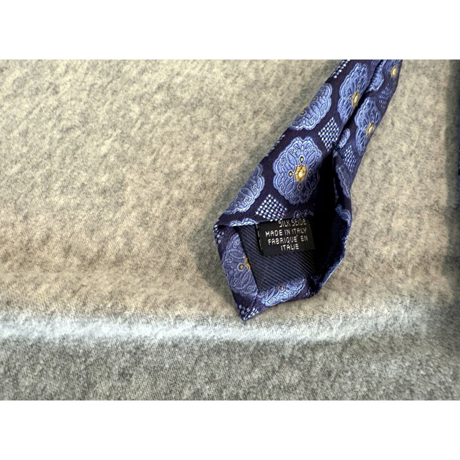 Canali Canali Tie Silk Floral Blue Men 57-60" Italy Silk Floral Tie Blue Canali Tie Men 57-60" Size ONE SIZE - 4 Thumbnail