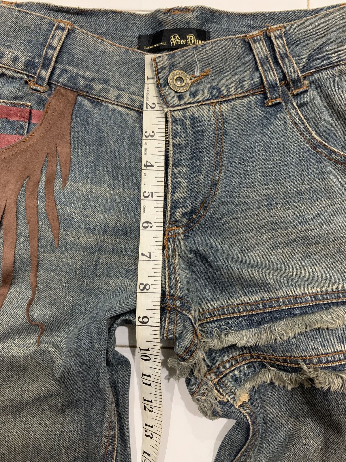 Japanese Brand Vice Dyne Glamorous Style Flared Jeans Size US 30 / EU 46 - 16 Thumbnail