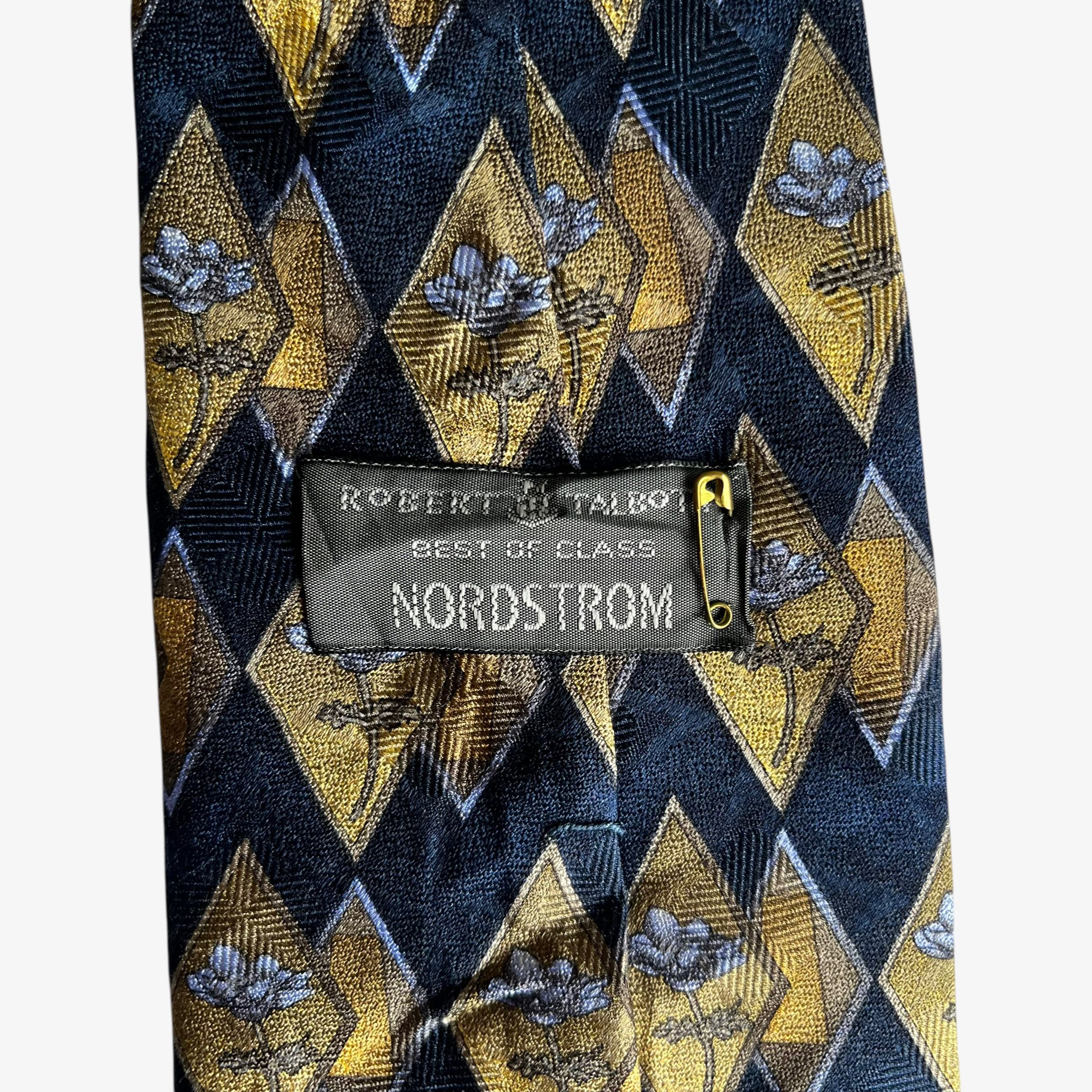 Robert Talbott Vintage Robert Talbott Nordstrom Art Deco Floral Silk Tie Size ONE SIZE - 2 Thumbnail