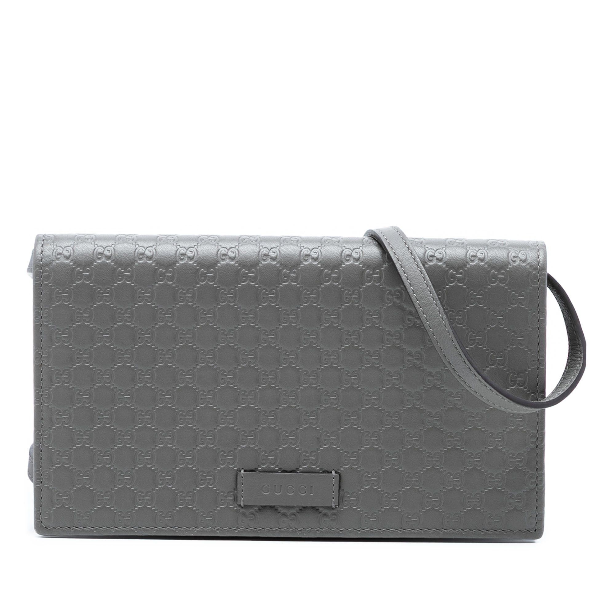 Gucci Microguccissima Wallet on Strap Size ONE SIZE - 1 Thumbnail