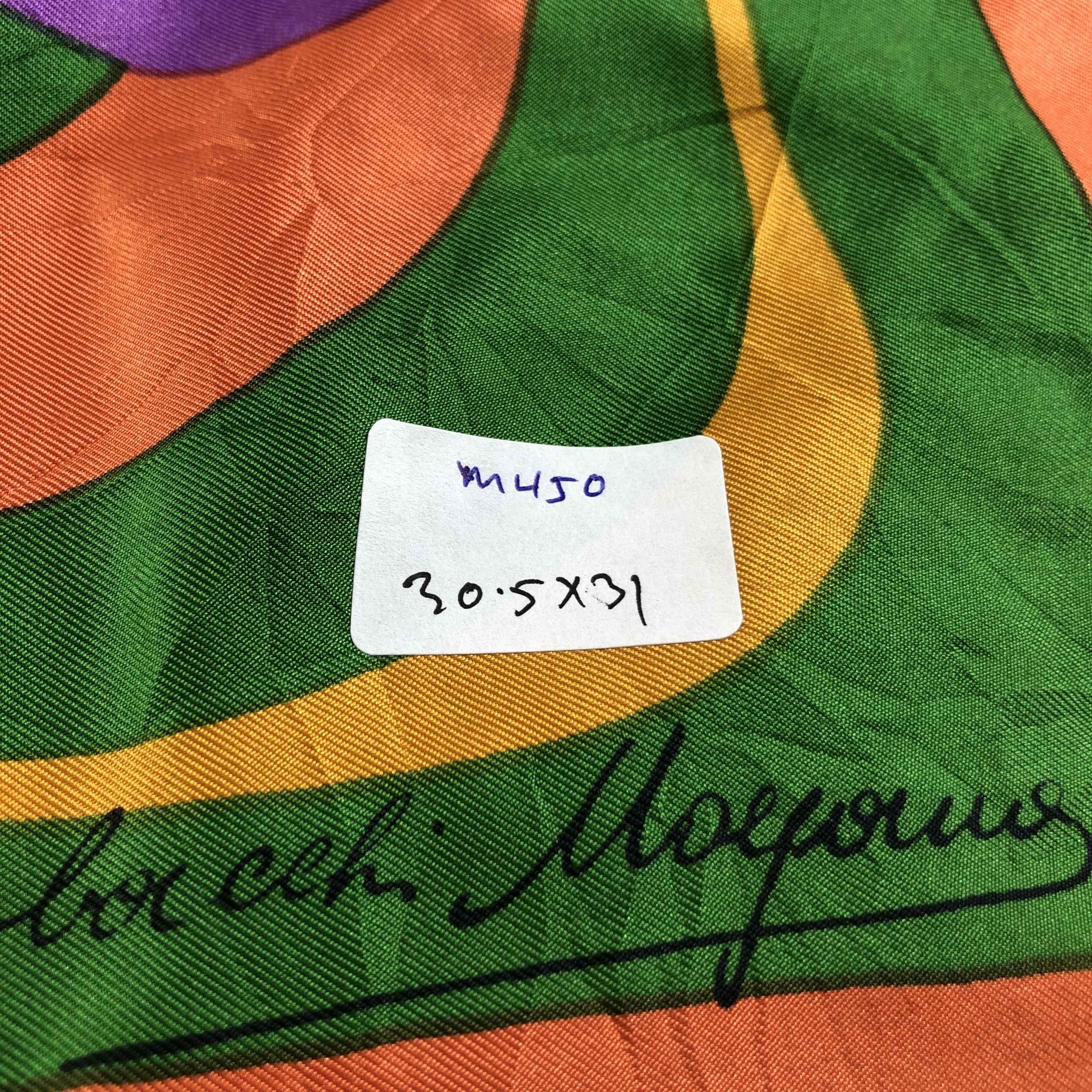 Japanese Brand Luxury Abstract Hand Rolled Silk Scarf M450 Size ONE SIZE - 9 Thumbnail