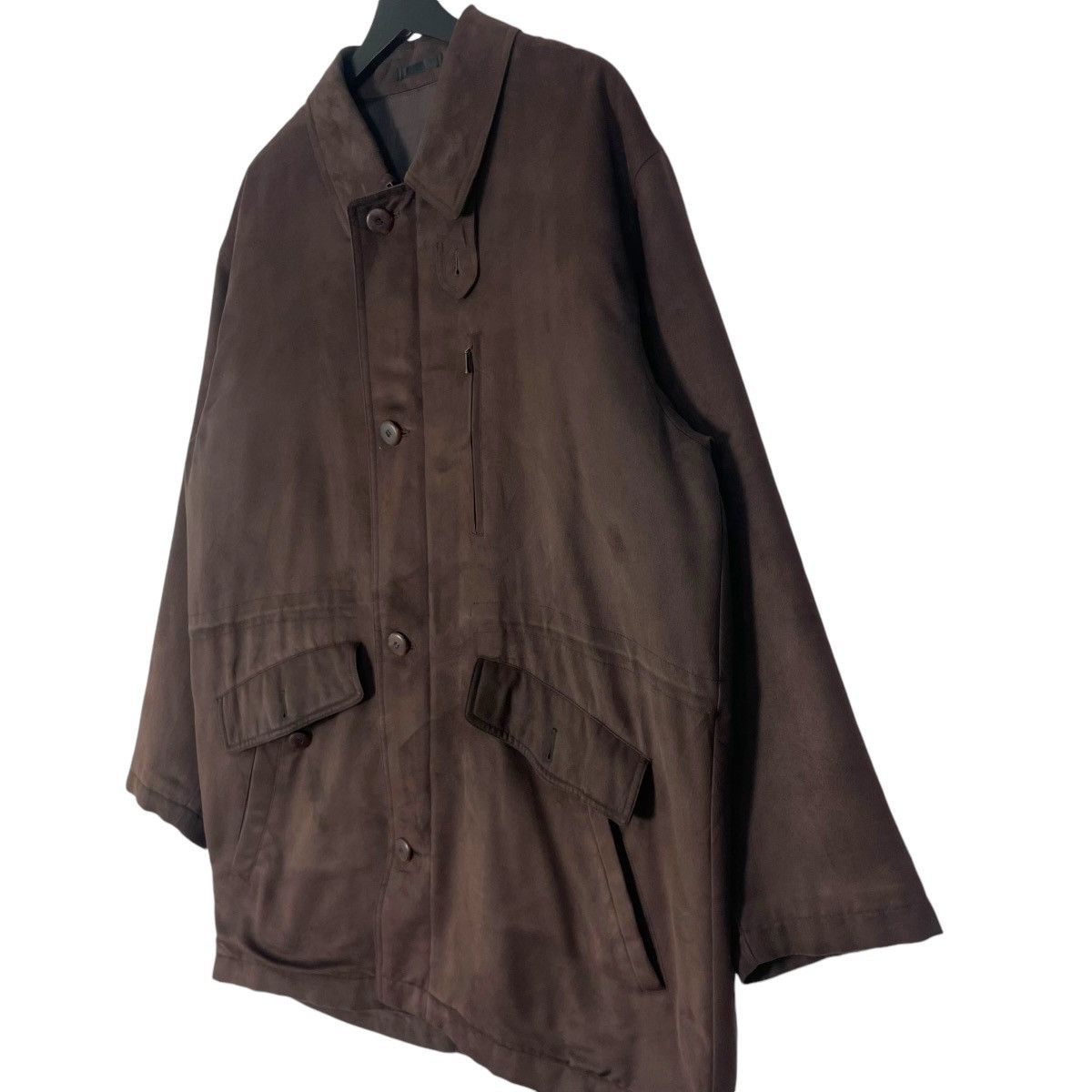 Courreges Vintage Courreges Homme Suede Jacket Core Jacket Button Up Size US L / EU 52-54 / 3 - 3 Thumbnail