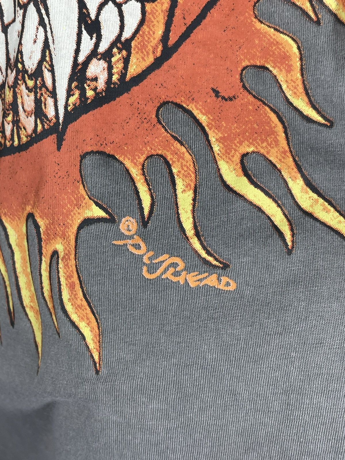Band Tees × Metallica × Vintage Metallica Retro 00s Tshirt Band Merch Tees Fire Baggy Loose Size US XL / EU 56 / 4 - 6 Thumbnail