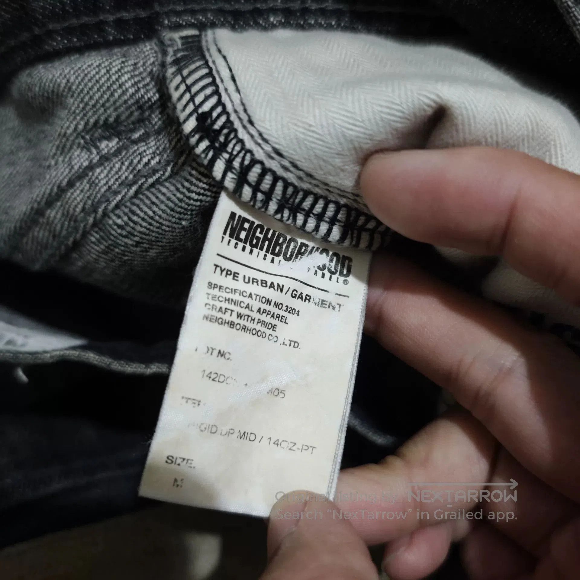 Neighborhood NEIGHBORHOOD DPM Basic Washed Raw Denim Jeans. Size US 30 / EU 46 - 5 Thumbnail