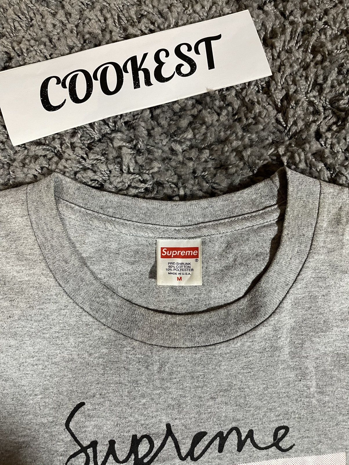 2018FW Supreme Madonna Tee T-Shirt Heather Grey
