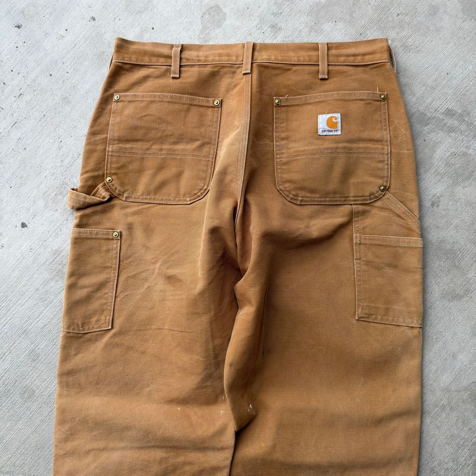 Carhartt × Vintage Carhartt brown double knee work wear carpenter pants Size US 34 / EU 50 - 5 Thumbnail