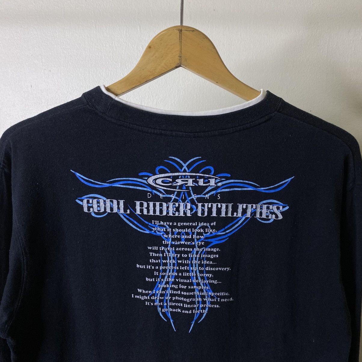 Vintage Y2K CRU Surf Affliction Design Double Layer LS T Shirt Size US M / EU 48-50 / 2 - 2 Thumbnail