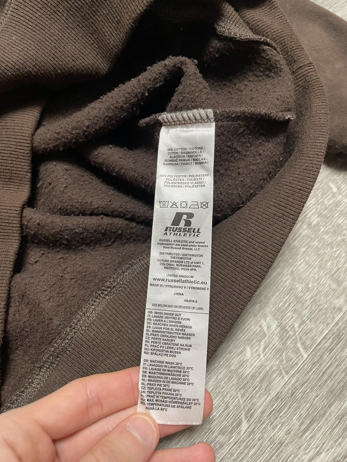 Russell Athletic Vintage Russell Athletic Big Logo Brown Hoodie Y2K Size US S / EU 44-46 / 1 - 13 Thumbnail