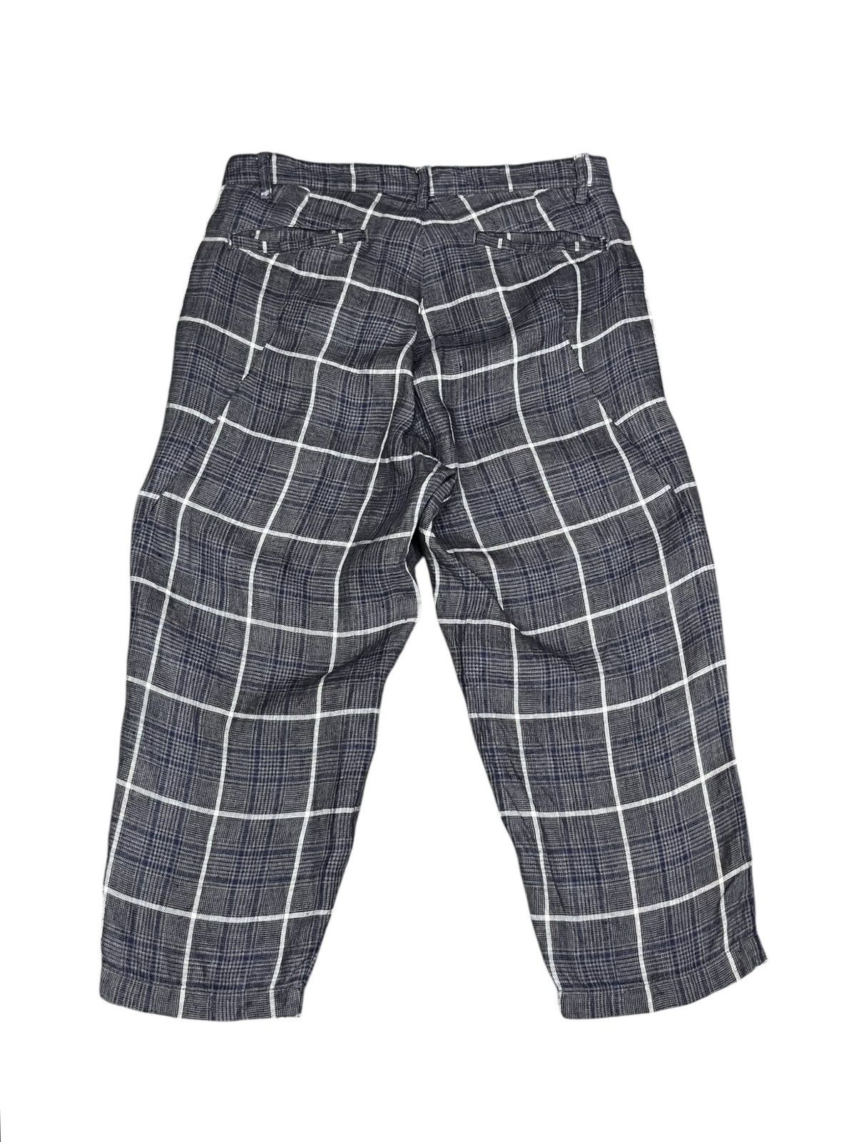 Attachment Vintage Attachment Linen Plaid Cropped 3 Quarter Pants Japan Size US 30 / EU 46 - 2 Thumbnail