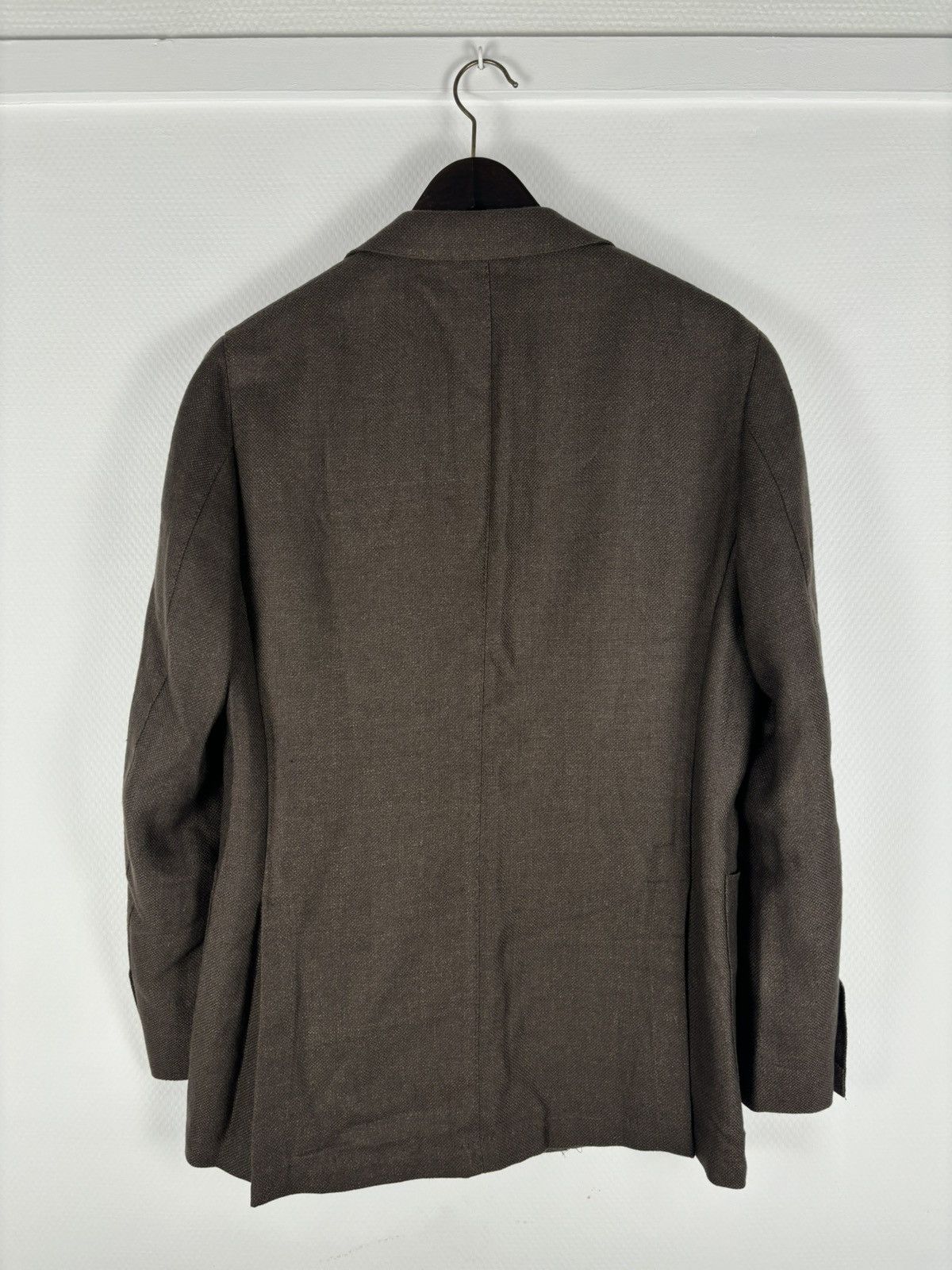 Suitsupply Marling Evans Havana Patch-HL Linen-Wool Casual Sport Blazer Coat Jacket Size 48S - 3 Thumbnail
