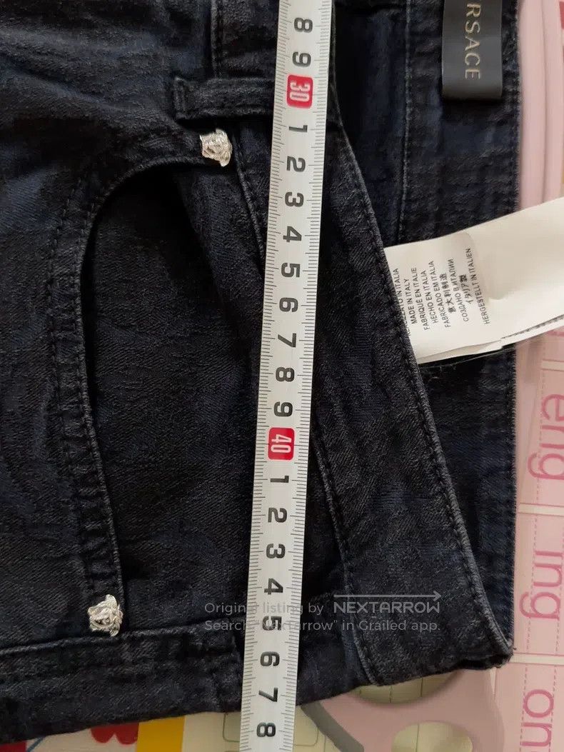 Versace Versace Dark flower jeans Size US 31 - 3 Thumbnail