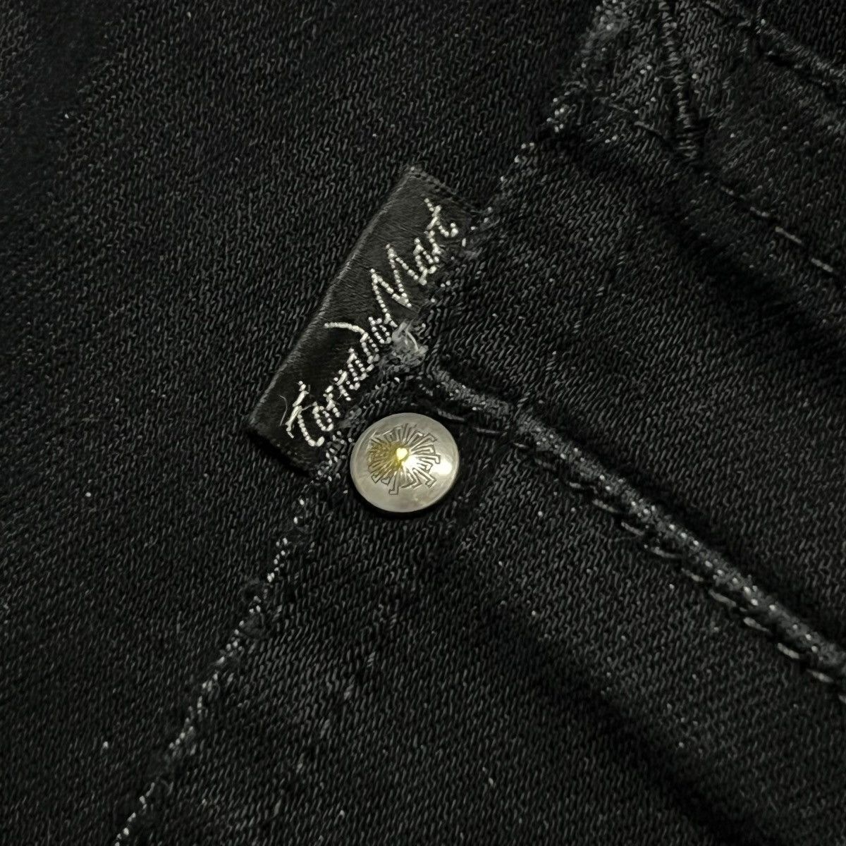 Tornado Mart Tornado mart Vintage Japan - Stretch, Skinny Black Jeans Size US 33 - 16 Thumbnail