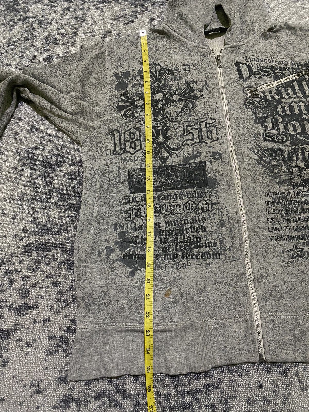 Hysteric Glamour Y2k Berning sho ifsixwasnine skull cross zip hoodie Size US M / EU 48-50 / 2 - 12 Thumbnail