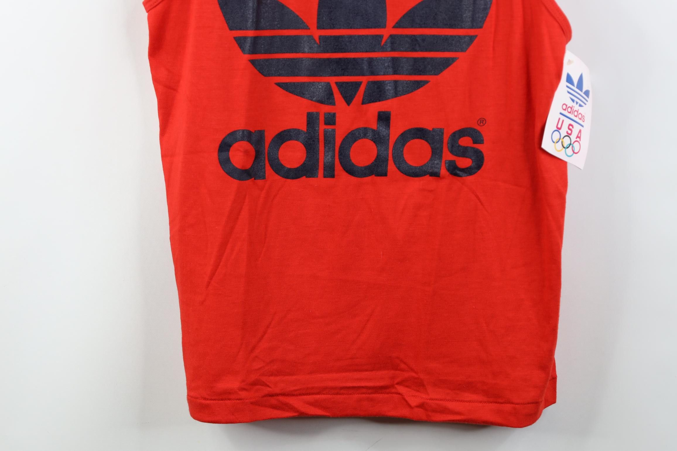 Adidas Deadstock Vintage 80s Adidas 1988 Olympics Tank Top T-Shirt Size US S / EU 44-46 / 1 - 3 Thumbnail