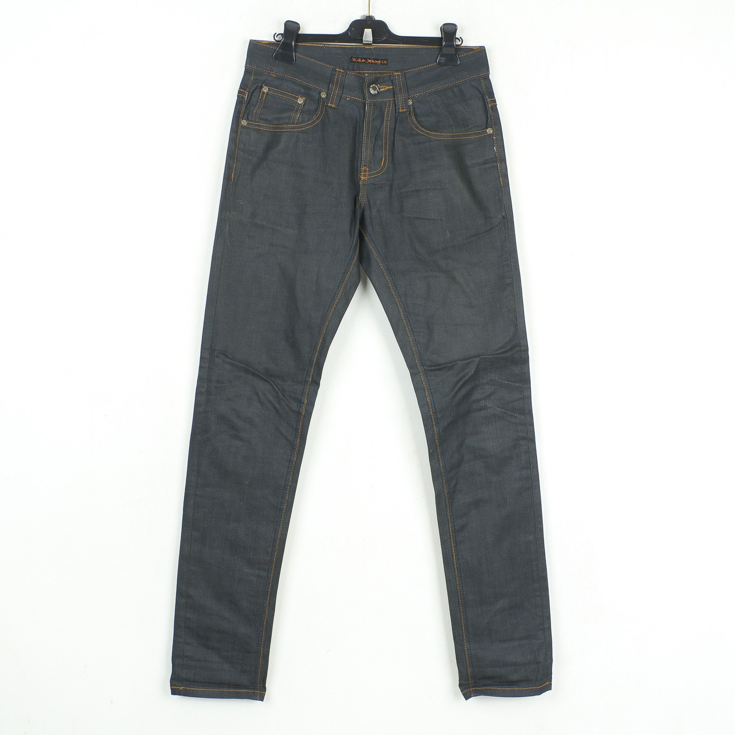 Nudie Jeans Slim Jim Dry Japan W29 L33 RAW Unwashed Denim Pants Trousers Size US 29 - 1 Thumbnail