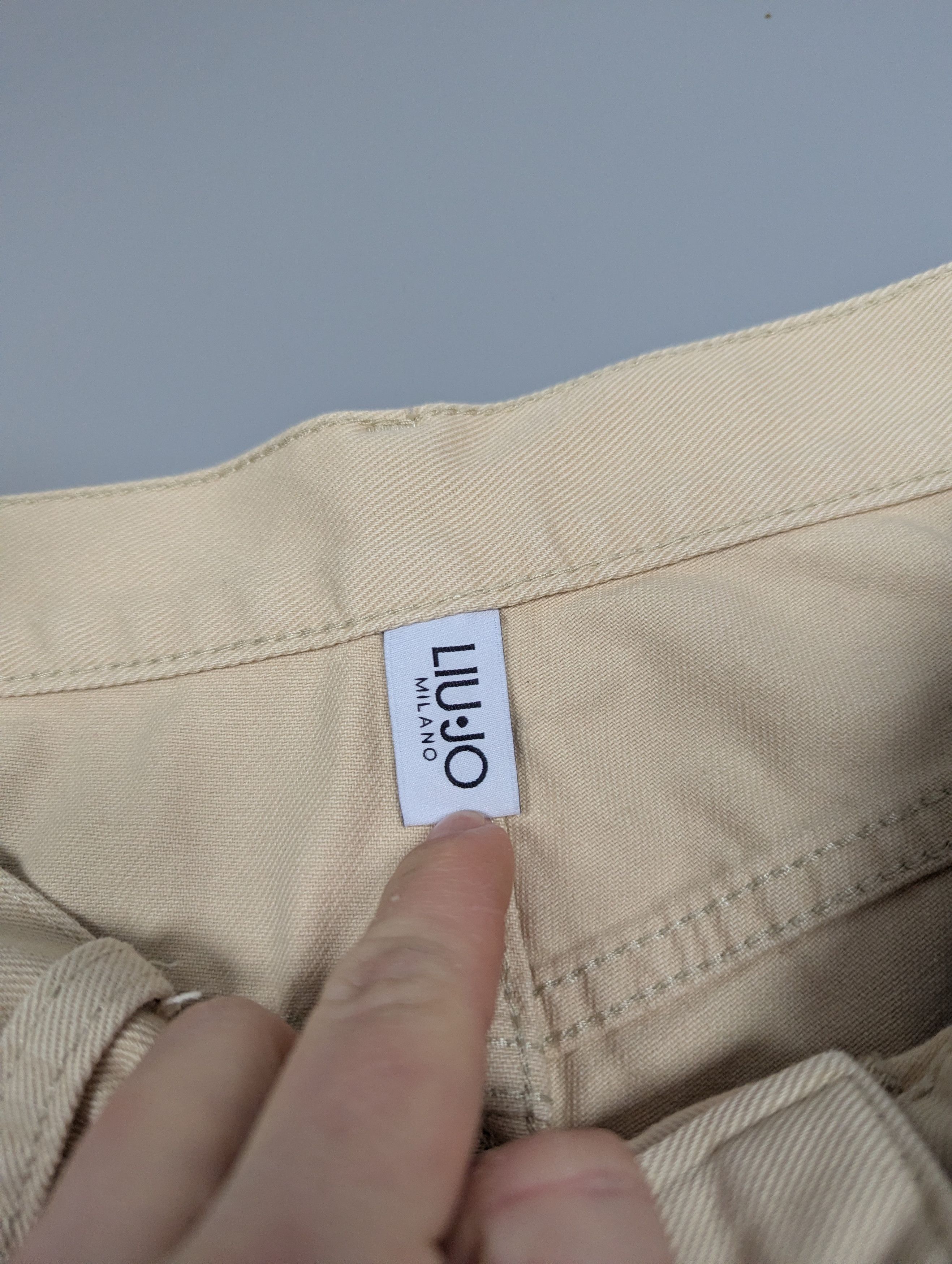 Liu Jo Liu Jo Y2K Beige Wide Leg Cargo Pants Multi Pocket Baggy Size 31" - 11 Thumbnail