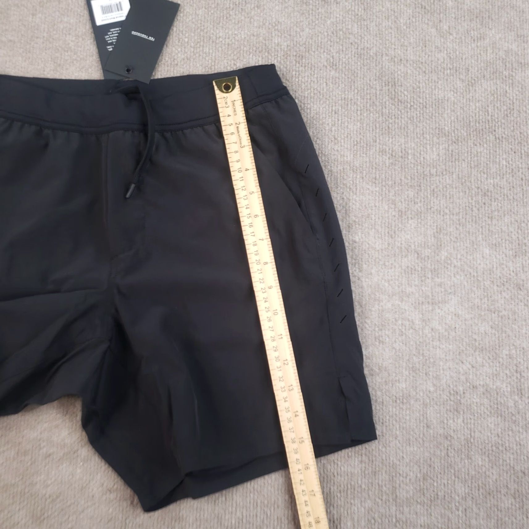 Ten Thousand Ten Thousand Interval Shorts Mens Small Black 7 in Inseam Athletic Drawstring Lined Pockets Gym Running Size US 29 - 4 Thumbnail