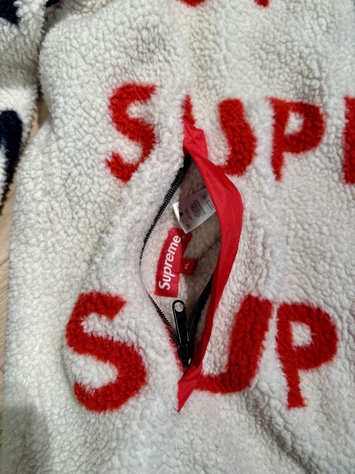 Supreme Supreme Reversible Logo Fleece Jacket Size US XL / EU 56 / 4 - 4 Thumbnail