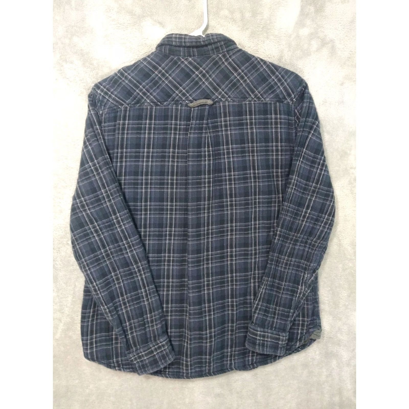 Carbon2Cobalt Carbon 2 Cobalt Shirt Mens Medium Blue Plaid Mondo Flannel Long Sleeve Button Up Size US M / EU 48-50 / 2 - 2 Thumbnail
