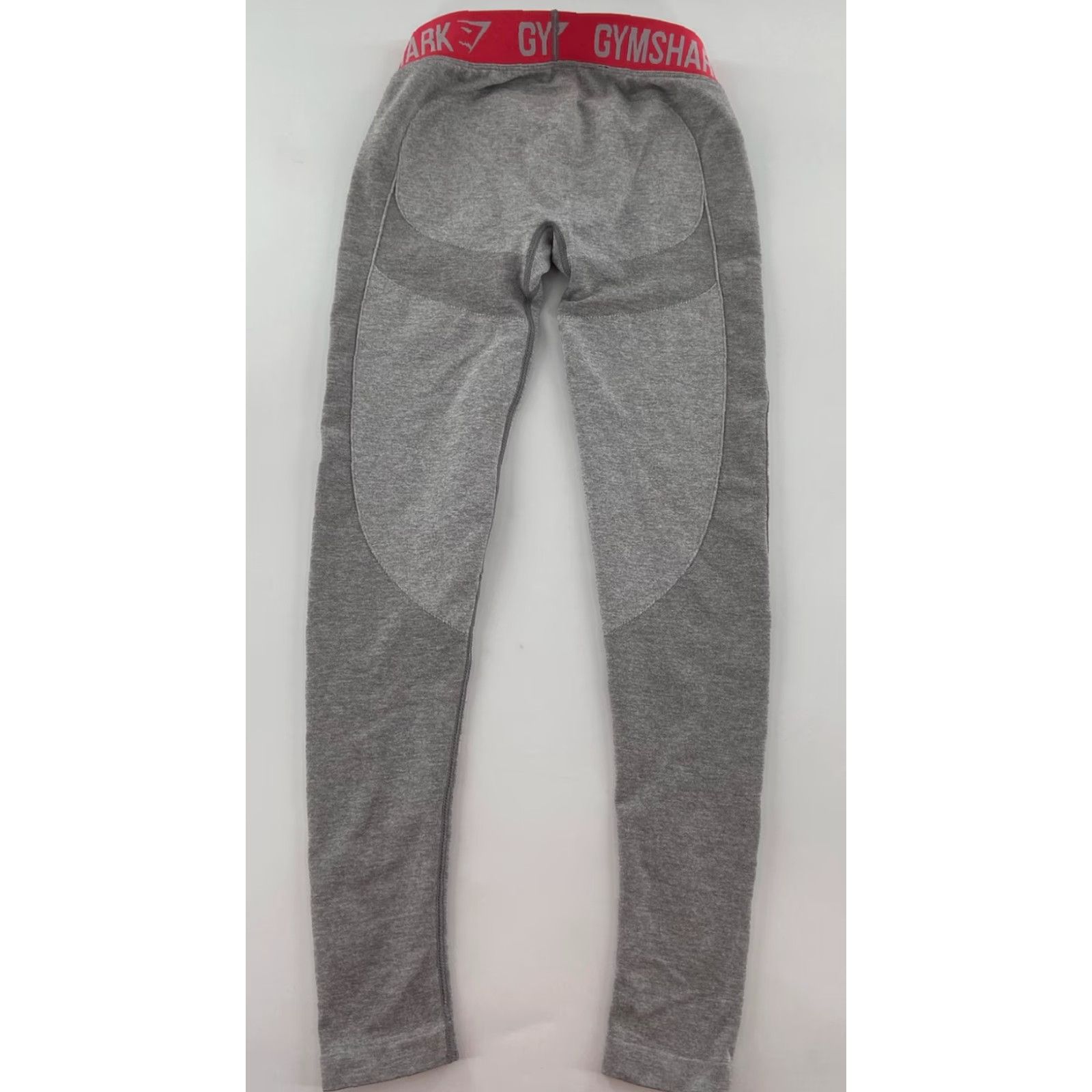 Gymshark Gymshark Dry Women's Small Gray Pink Leggings Gym Athletic Activewear Yoga Ladies S Compression Tapered Leg Pattern Solid Nylon Polyester Elastane Size 28" / US 6 / IT 42 - 3 Thumbnail