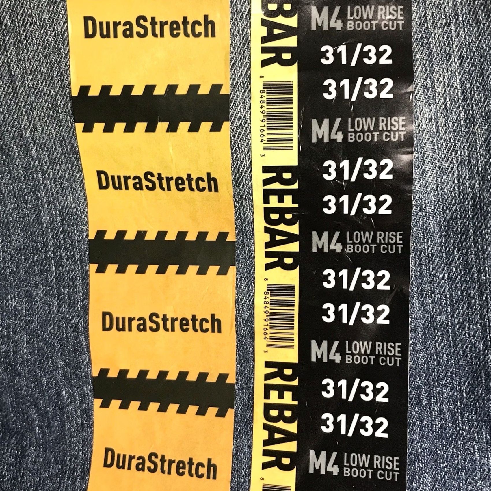 Ariat Ariat Men Blue Rebar DuraStretch M4 Low Rise Boot Cut Jeans 31x32 Jeans Size US 31 - 6 Thumbnail