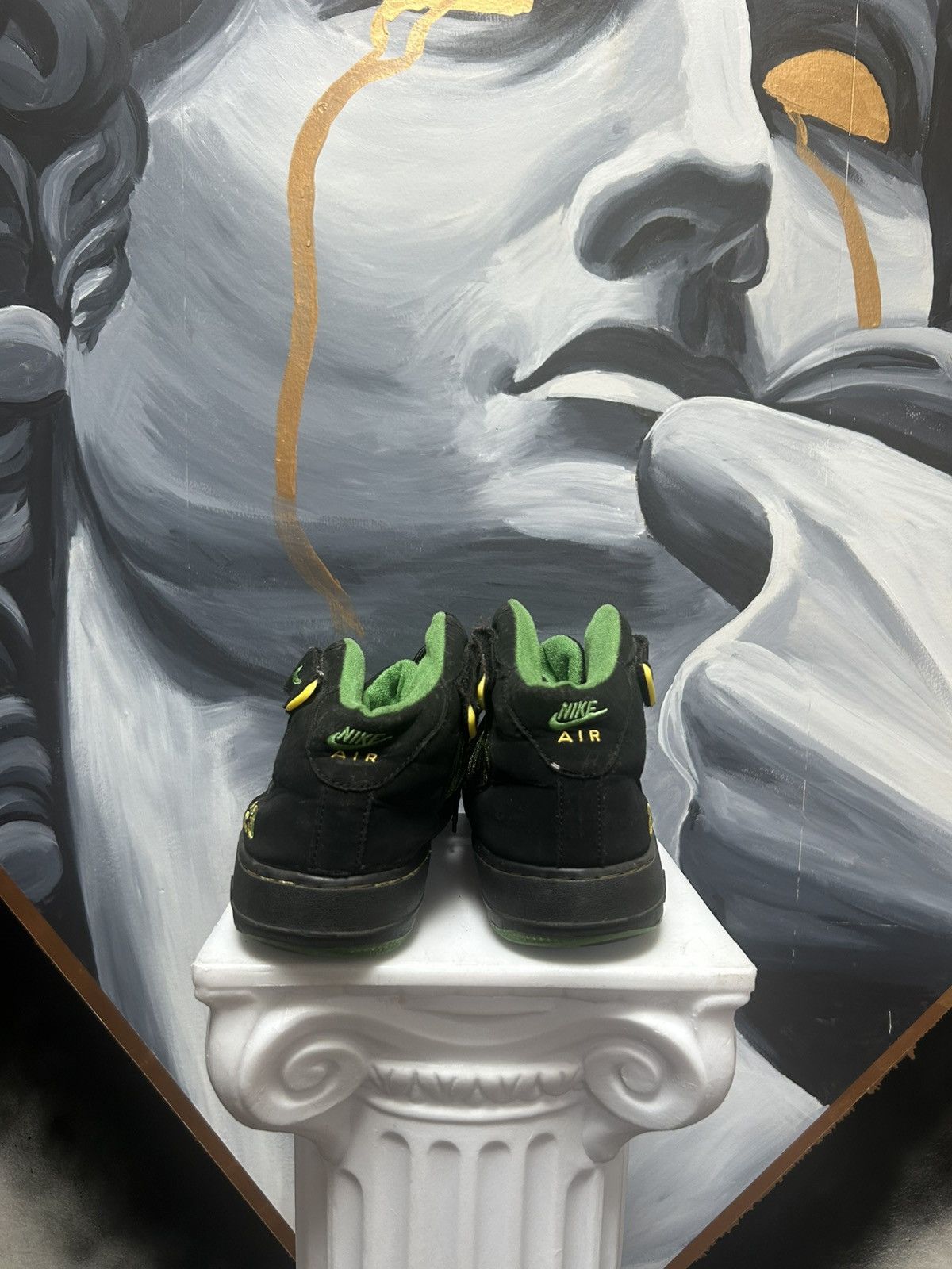 Designer green nike airs Size US 11 / EU 44 - 3 Thumbnail
