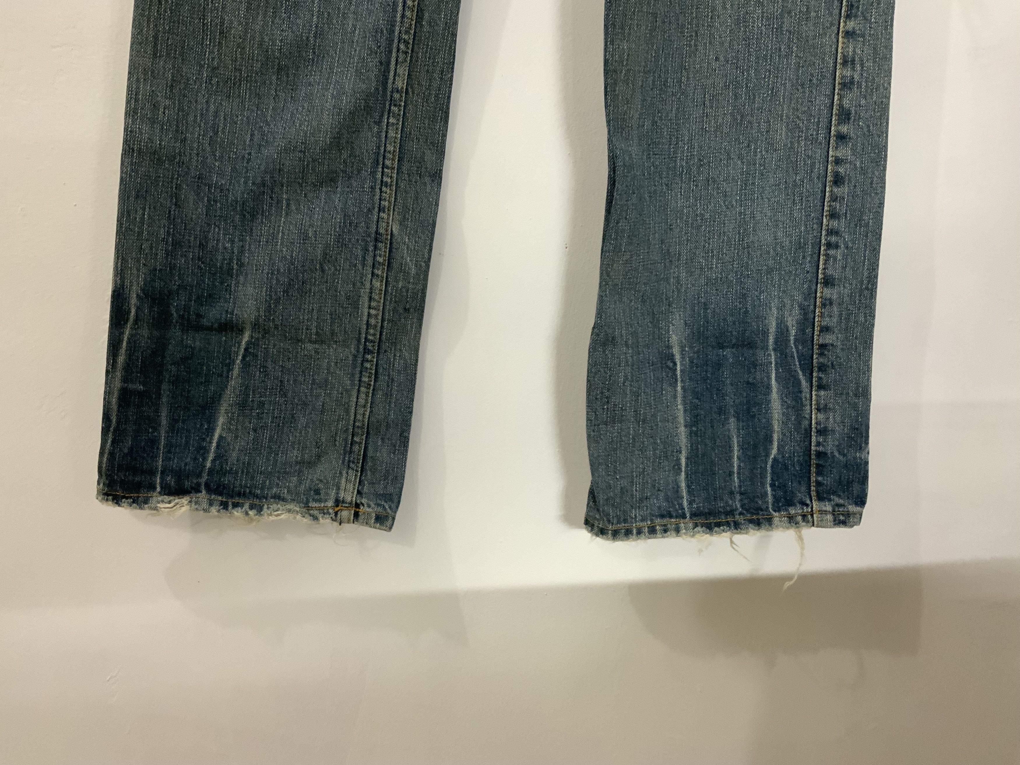 Japanese Brand Vintage Lois Crayon Atelier thirtyfour Distressed Denim Size US 31 - 6 Thumbnail