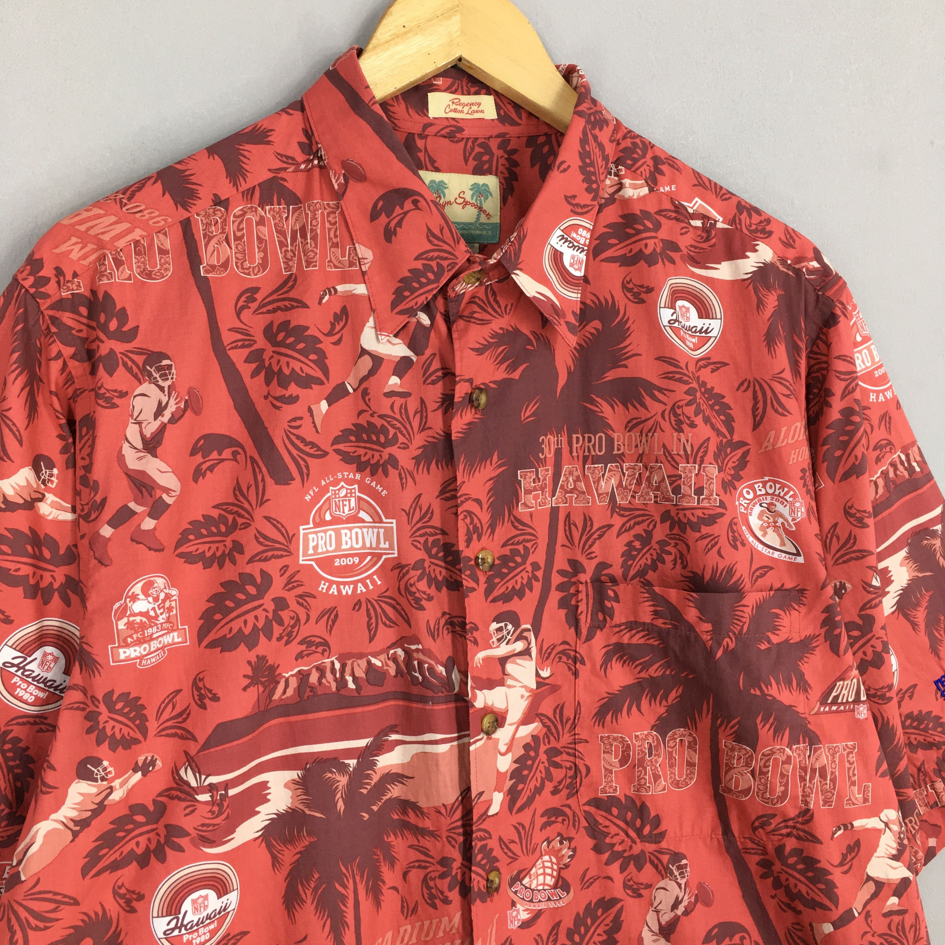 NFL × Reyn Spooner Vintage Reyn Spooner NFL Pro Bowl Hawaii Aloha Shirt Large Size US L / EU 52-54 / 3 - 3 Thumbnail