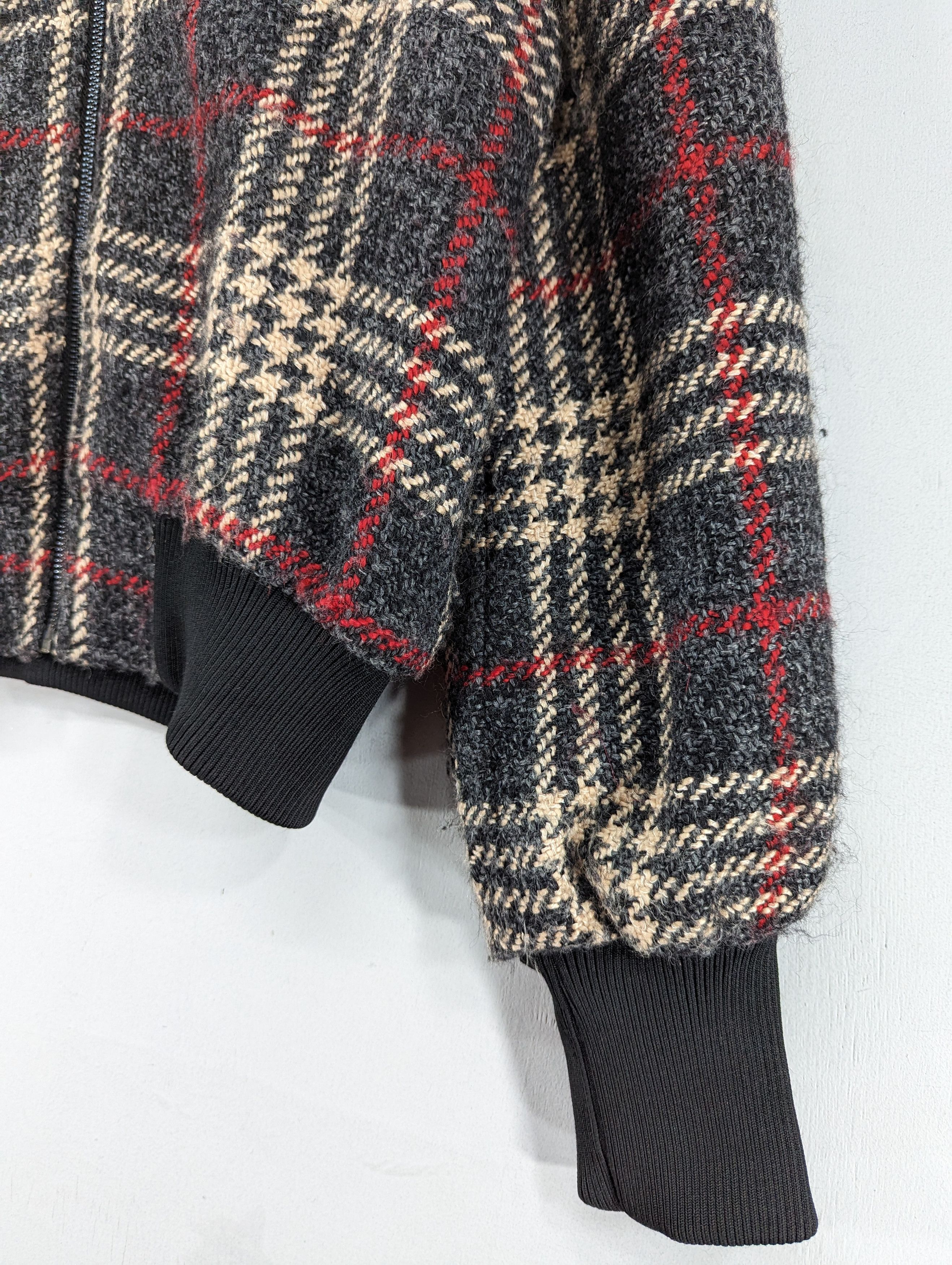 Express Express X Negin Mirsalehi Plaid Wool Bomber Jacket Size S / US 4 / IT 40 - 4 Thumbnail