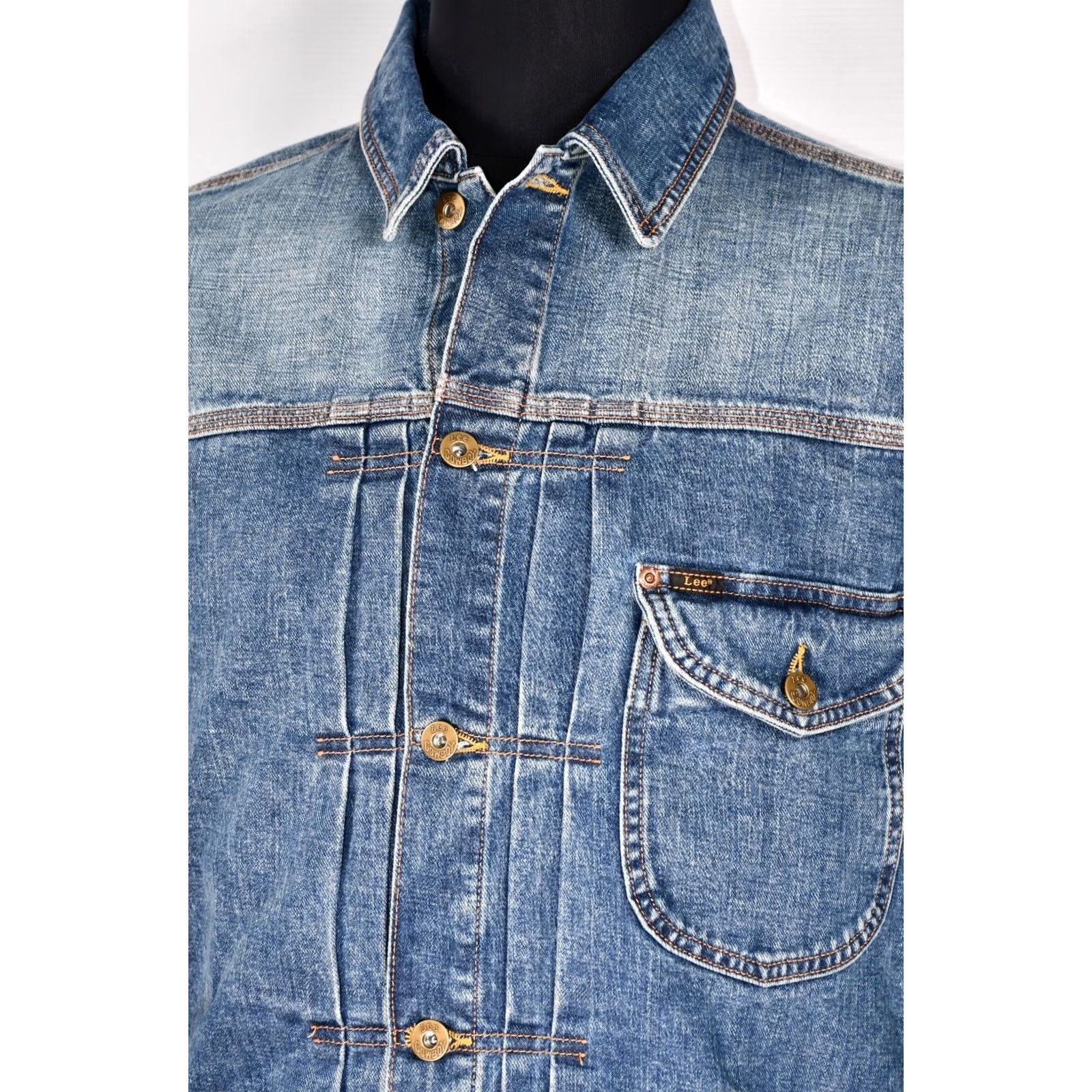 Lee LEE Cowboy Jacket Denim Jacket Men's M Blue 100% Cotton Regular Size M Vintage? (clear) Size US M / EU 48-50 / 2 - 6 Thumbnail