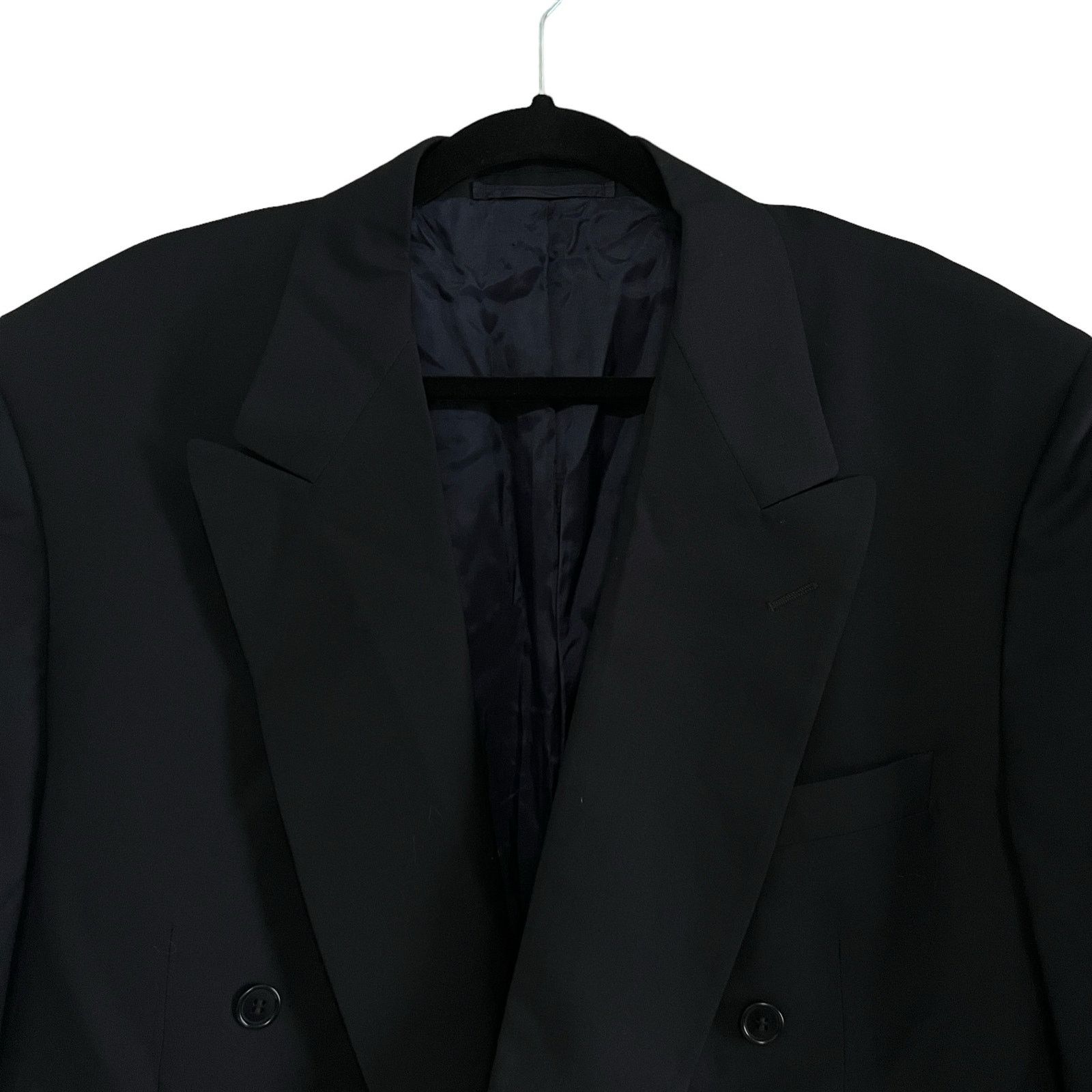 Cantarelli Cantarelli Loro Piana Black Double Breasted Blazer 48L 58L Size 48L - 7 Thumbnail