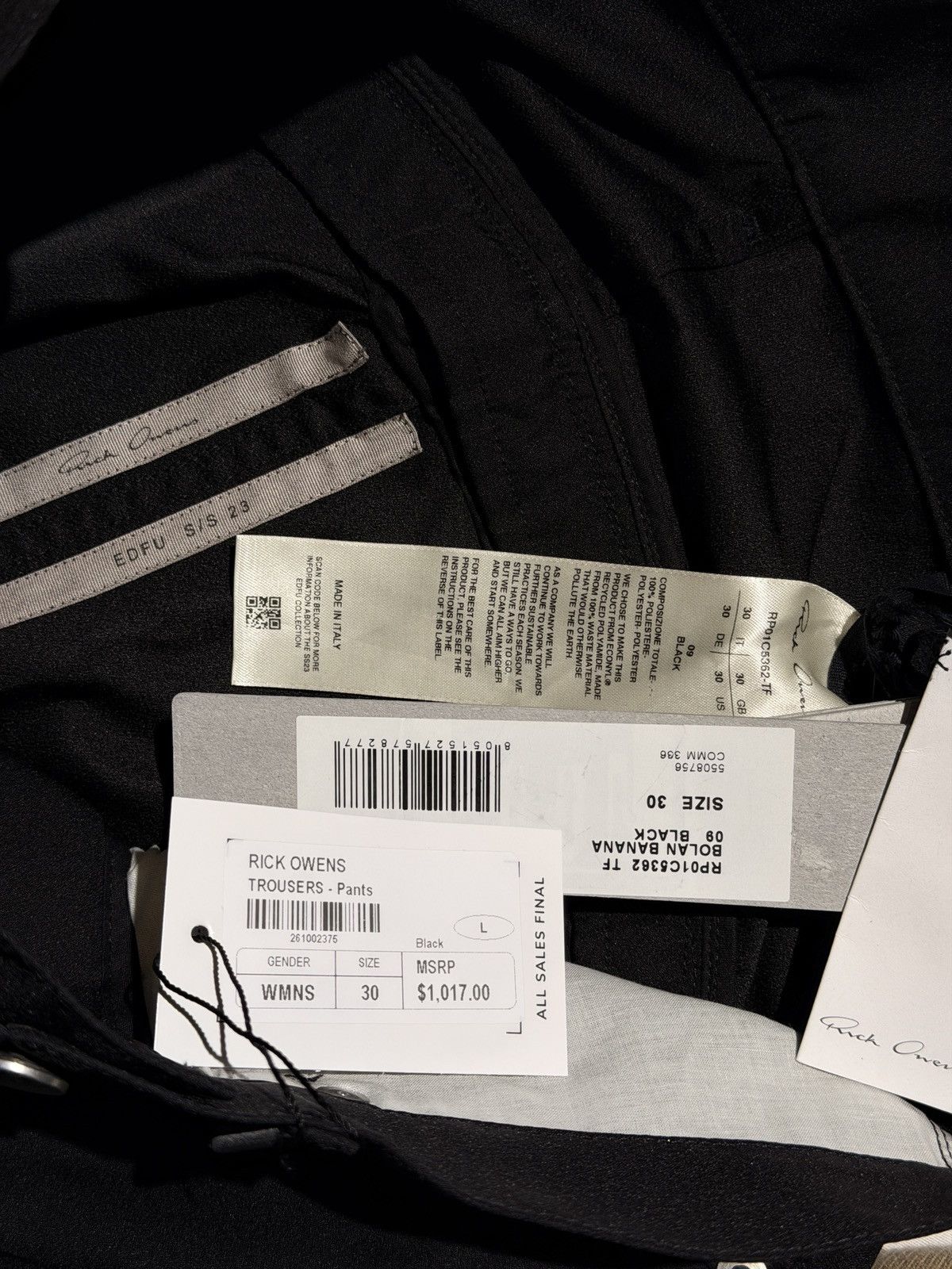 Rick Owens SS23 Edfu bolan bootcut zip flare pant Size US 30 / EU 46 - 3 Thumbnail
