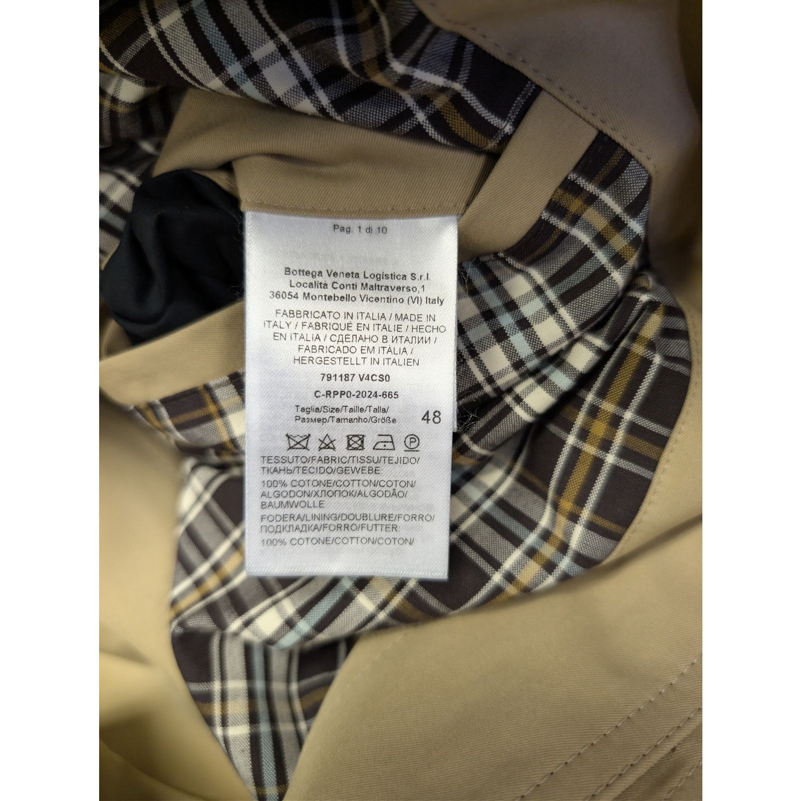 Bottega Veneta o1rshd1 Light Cotton Twill Trench Coat in Desert Taupe Size US M / EU 48-50 / 2 - 19 Thumbnail