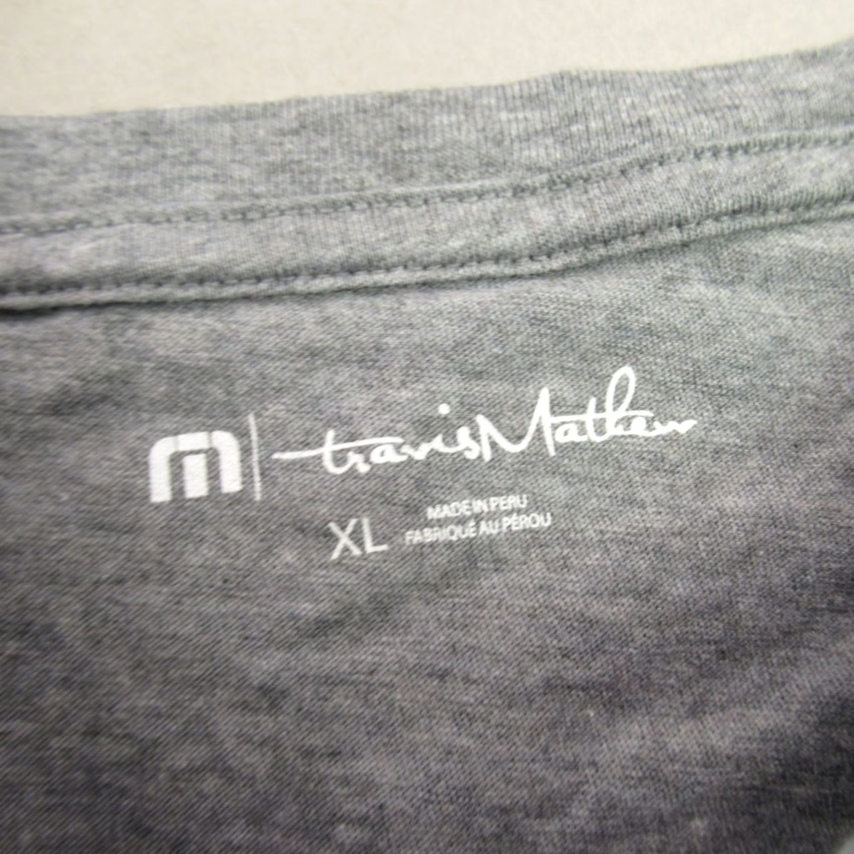 TravisMathew Travis Mathew Shirt Mens XL Short Sleeve Crew Neck Outdoors Gray Size US XL / EU 56 / 4 - 3 Thumbnail