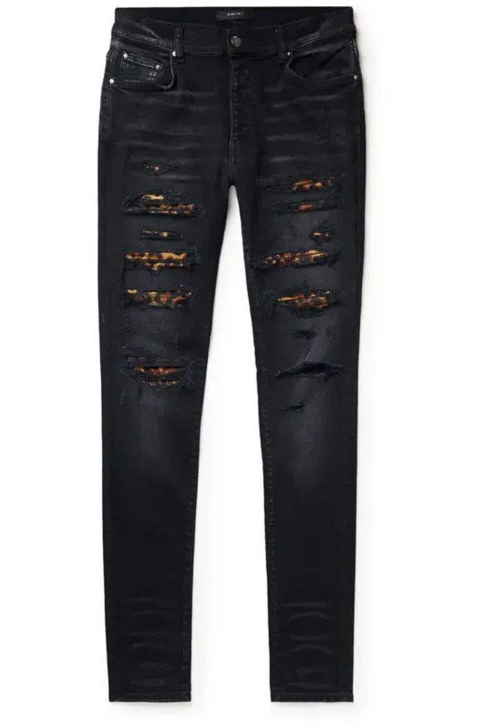 Amiri o1wfsh0625 Panelled Jeans in Black Size US 34 / EU 50 - 1 Thumbnail