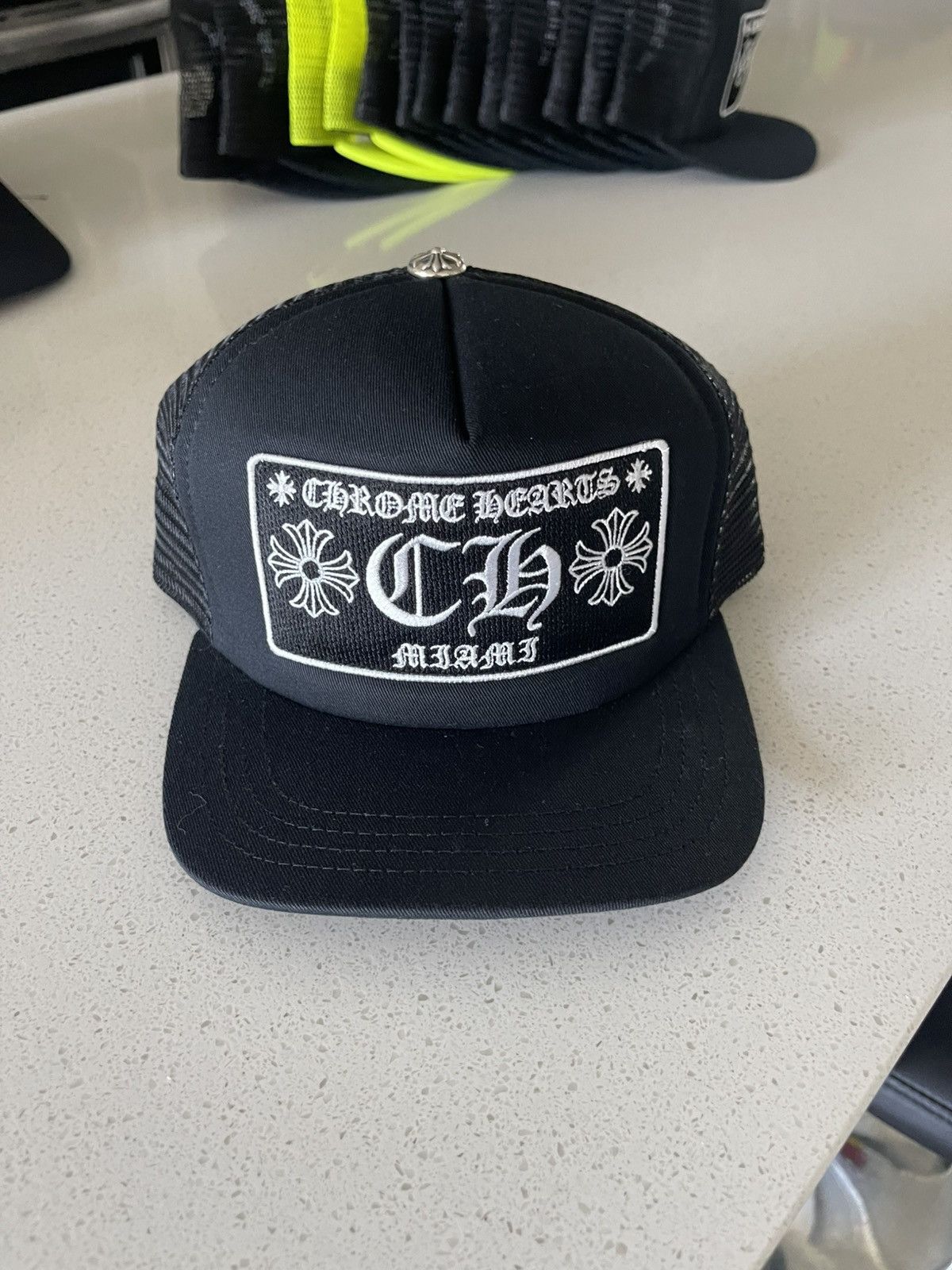 Chrome Hearts Chrome Hearts Miami Black Trucker Size ONE SIZE - 1 Thumbnail